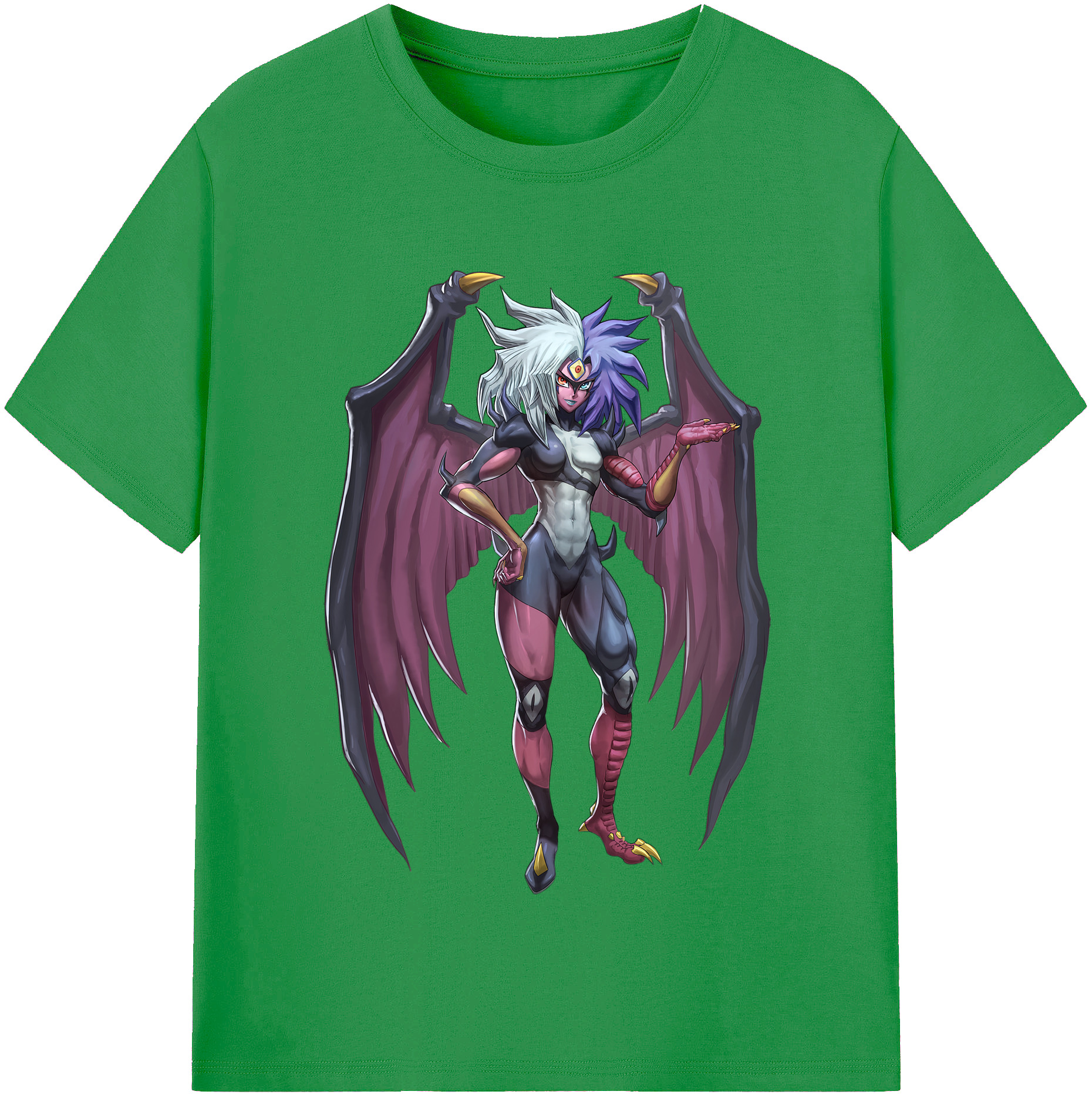 （画像用） 遊☆戯☆王 Yu-Gi-Oh! レディースカジュアルプリントTシャツ（綿100％）