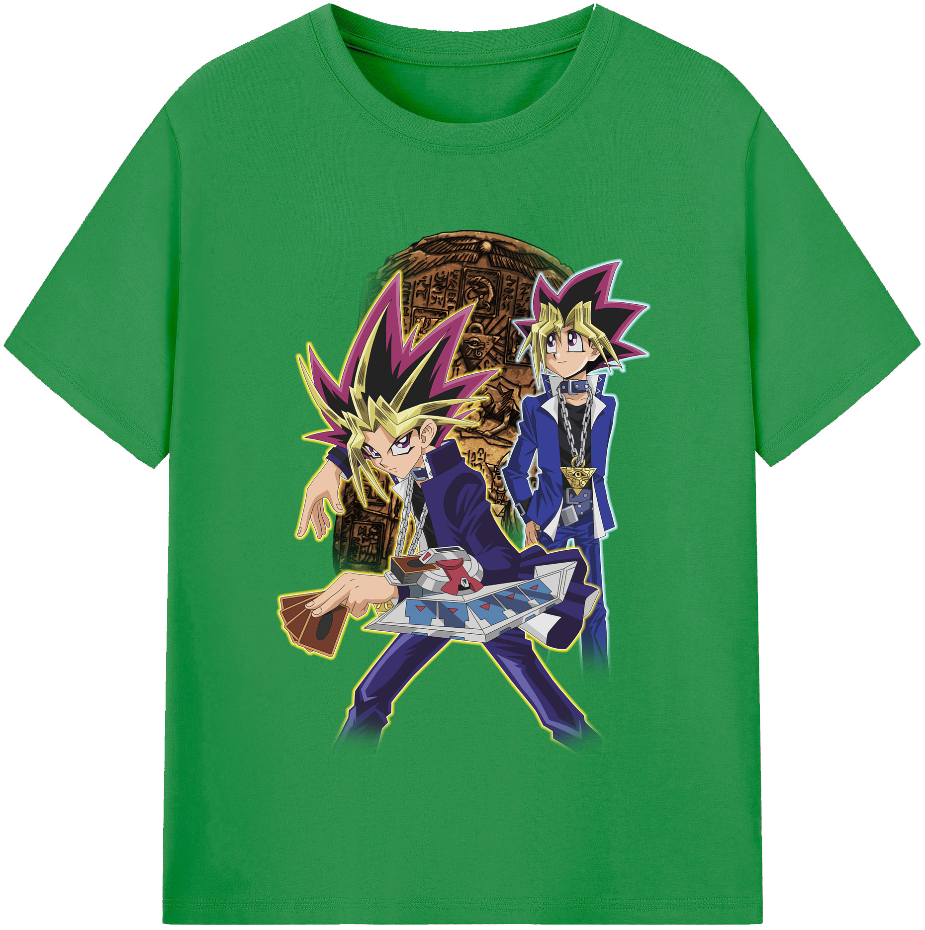 （画像用） 遊☆戯☆王 Yu-Gi-Oh! レディースカジュアルプリントTシャツ（綿100％）