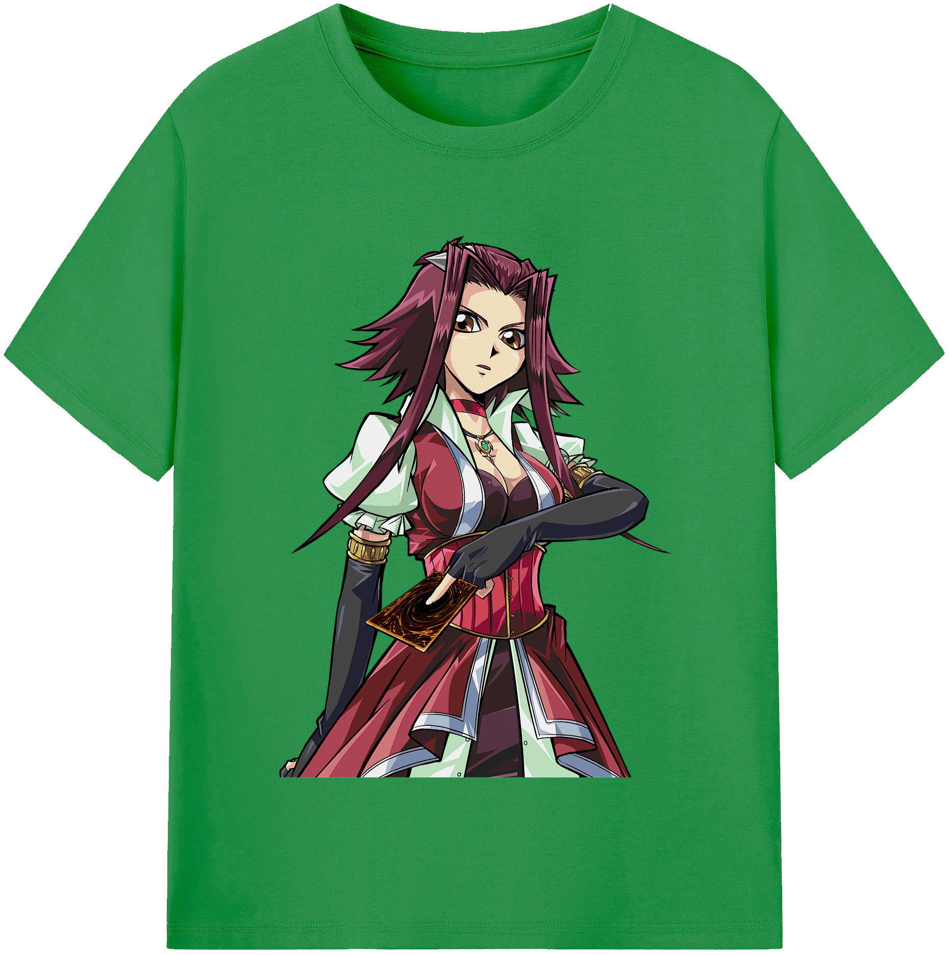 （画像用） 遊☆戯☆王 Yu-Gi-Oh! レディースカジュアルプリントTシャツ（綿100％）