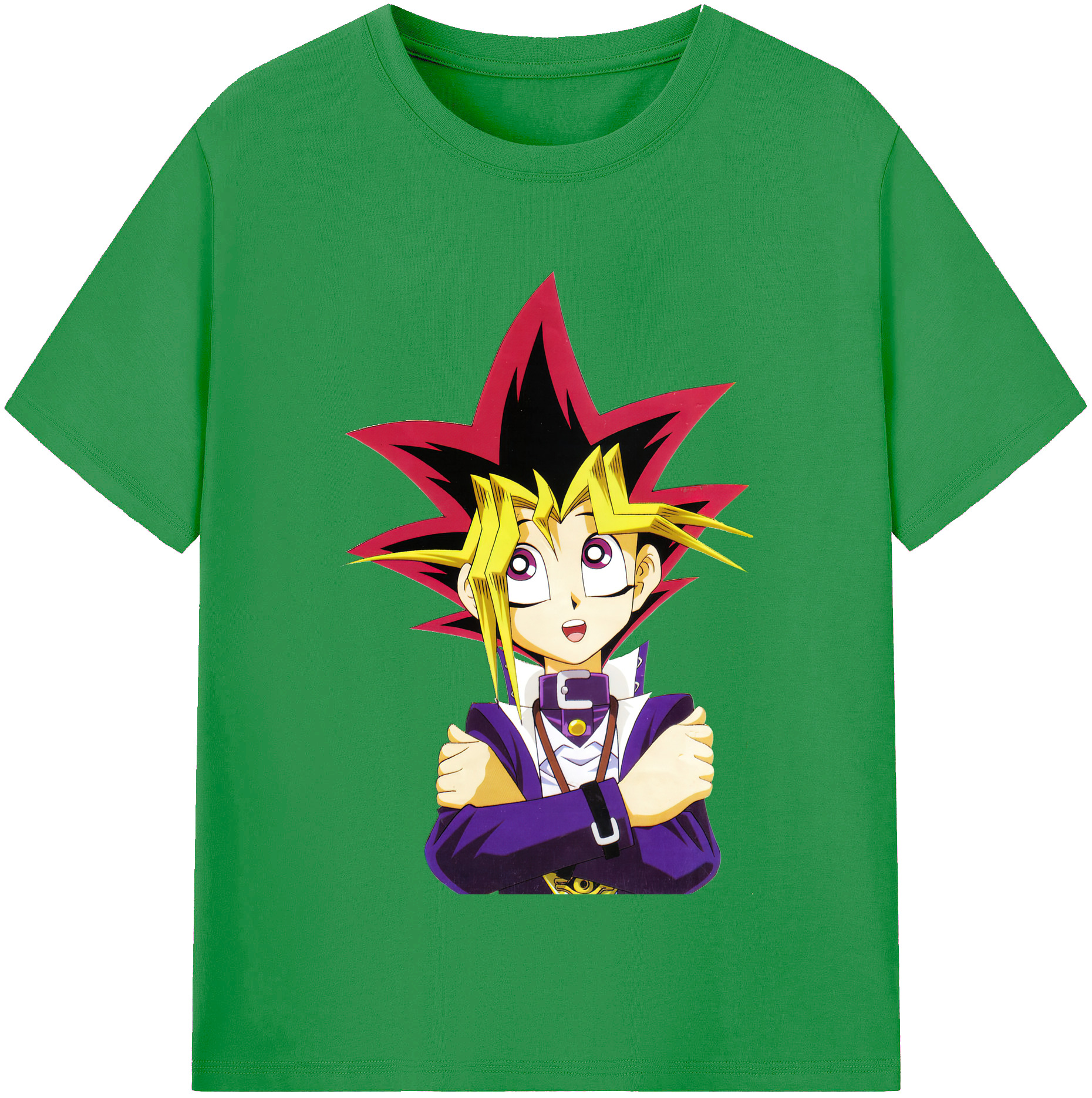 （画像用） 遊☆戯☆王 Yu-Gi-Oh! レディースカジュアルプリントTシャツ（綿100％）