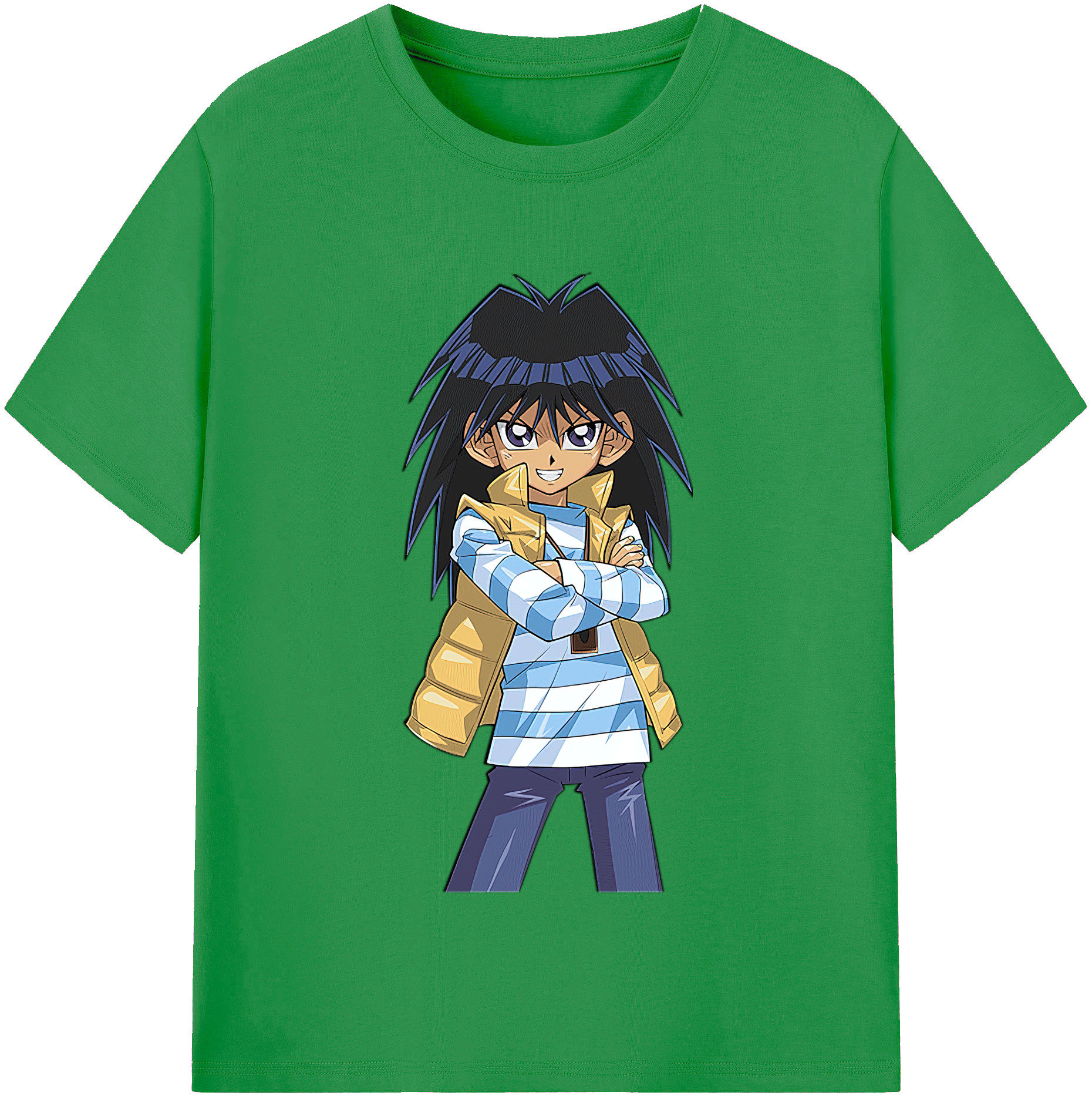 （画像用） 遊☆戯☆王 Yu-Gi-Oh! レディースカジュアルプリントTシャツ（綿100％）