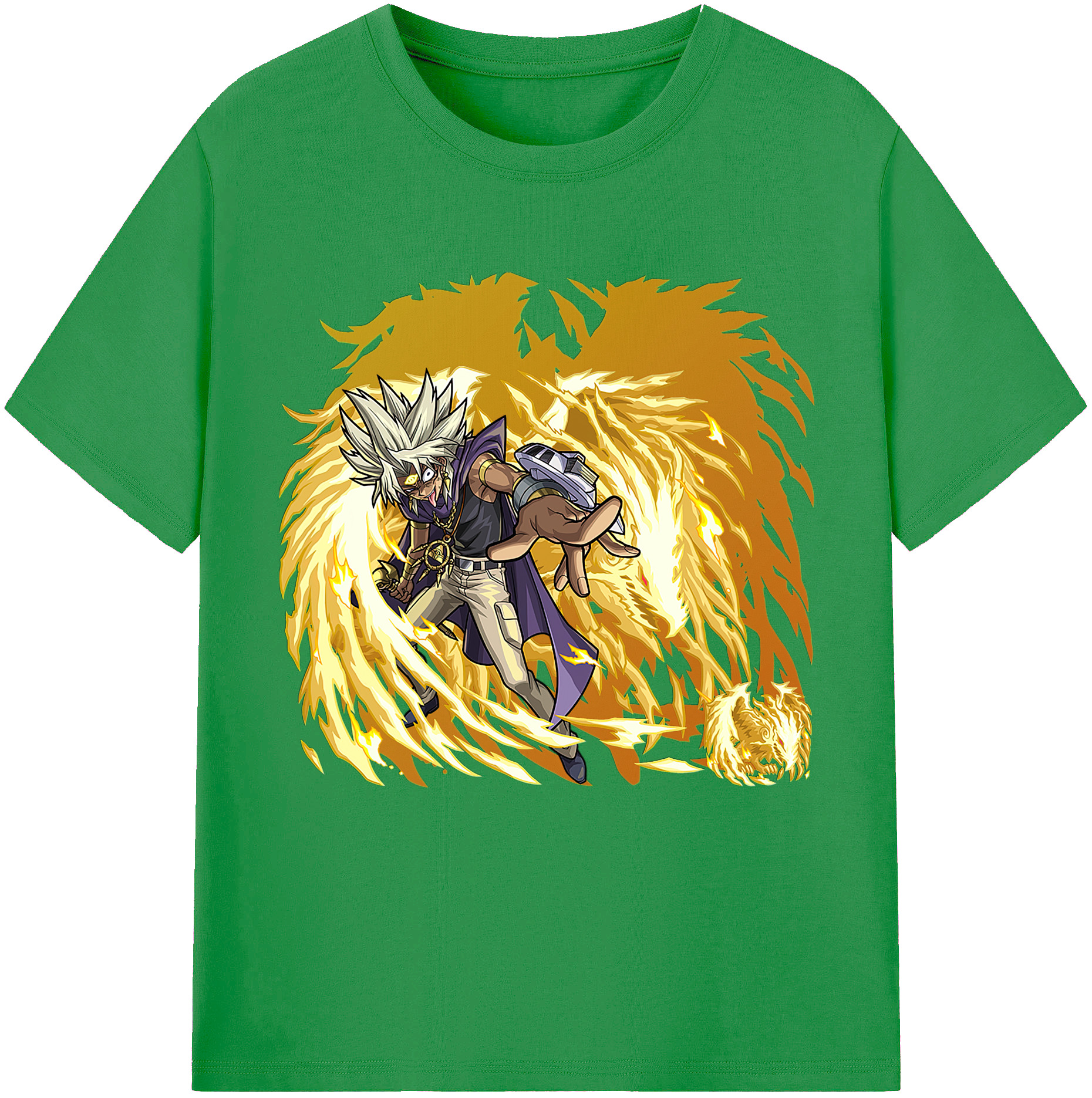 （画像用） 遊☆戯☆王 Yu-Gi-Oh! レディースカジュアルプリントTシャツ（綿100％）