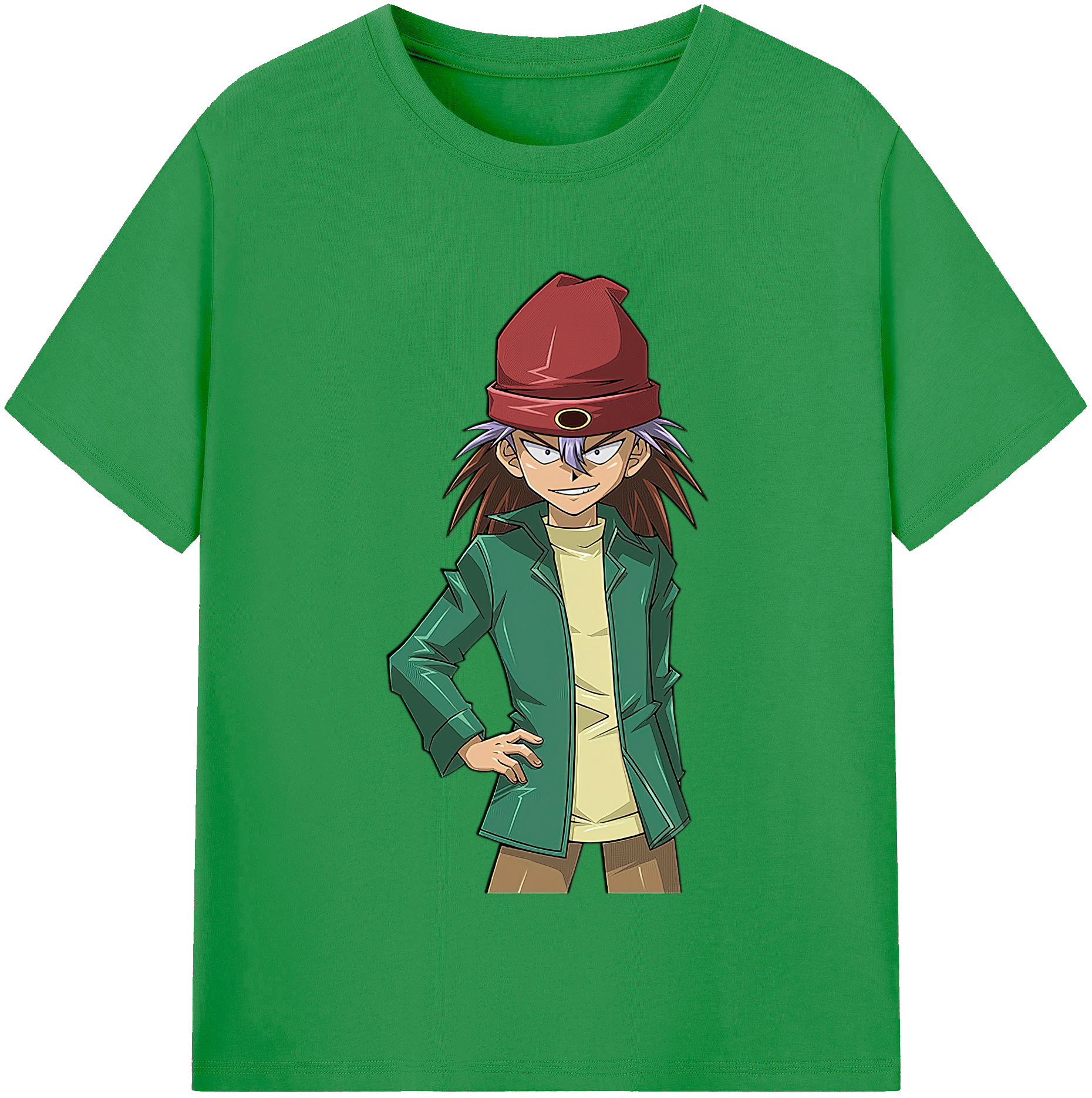 （画像用） 遊☆戯☆王 Yu-Gi-Oh! レディースカジュアルプリントTシャツ（綿100％）