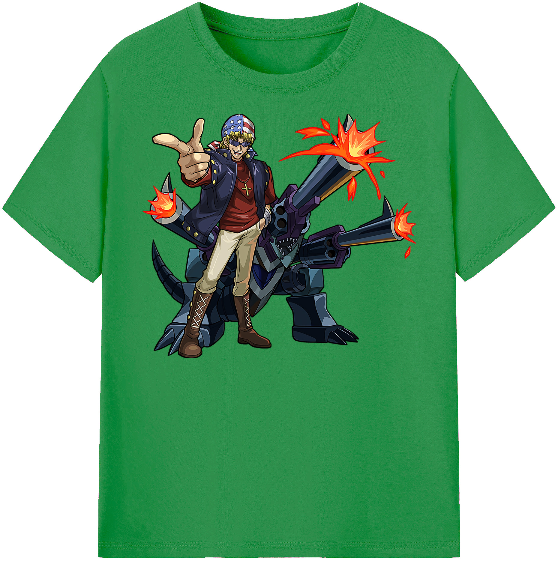 （画像用） 遊☆戯☆王 Yu-Gi-Oh! レディースカジュアルプリントTシャツ（綿100％）