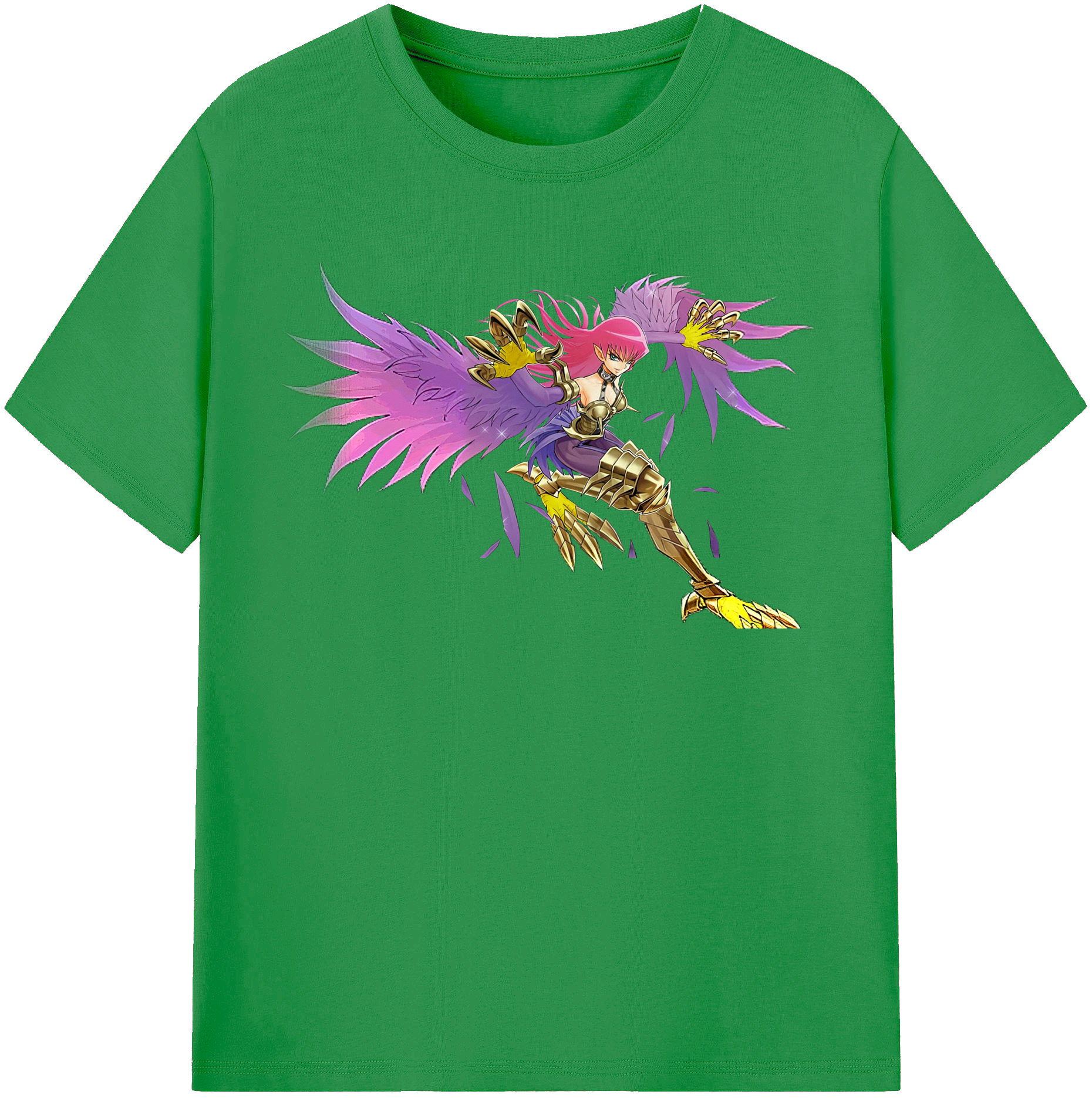 （画像用） 遊☆戯☆王 Yu-Gi-Oh! レディースカジュアルプリントTシャツ（綿100％）