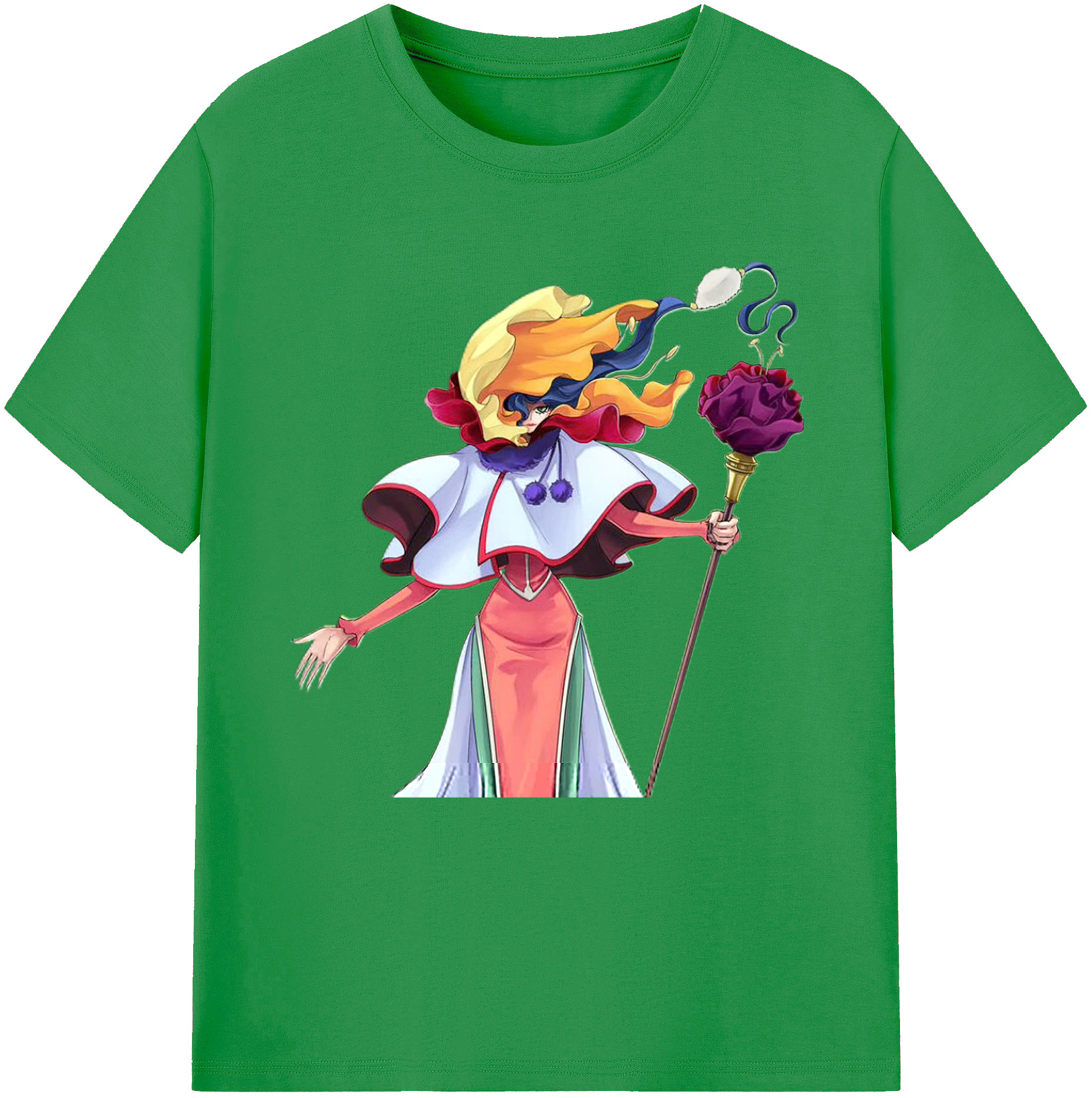 （画像用） 遊☆戯☆王 Yu-Gi-Oh! レディースカジュアルプリントTシャツ（綿100％）
