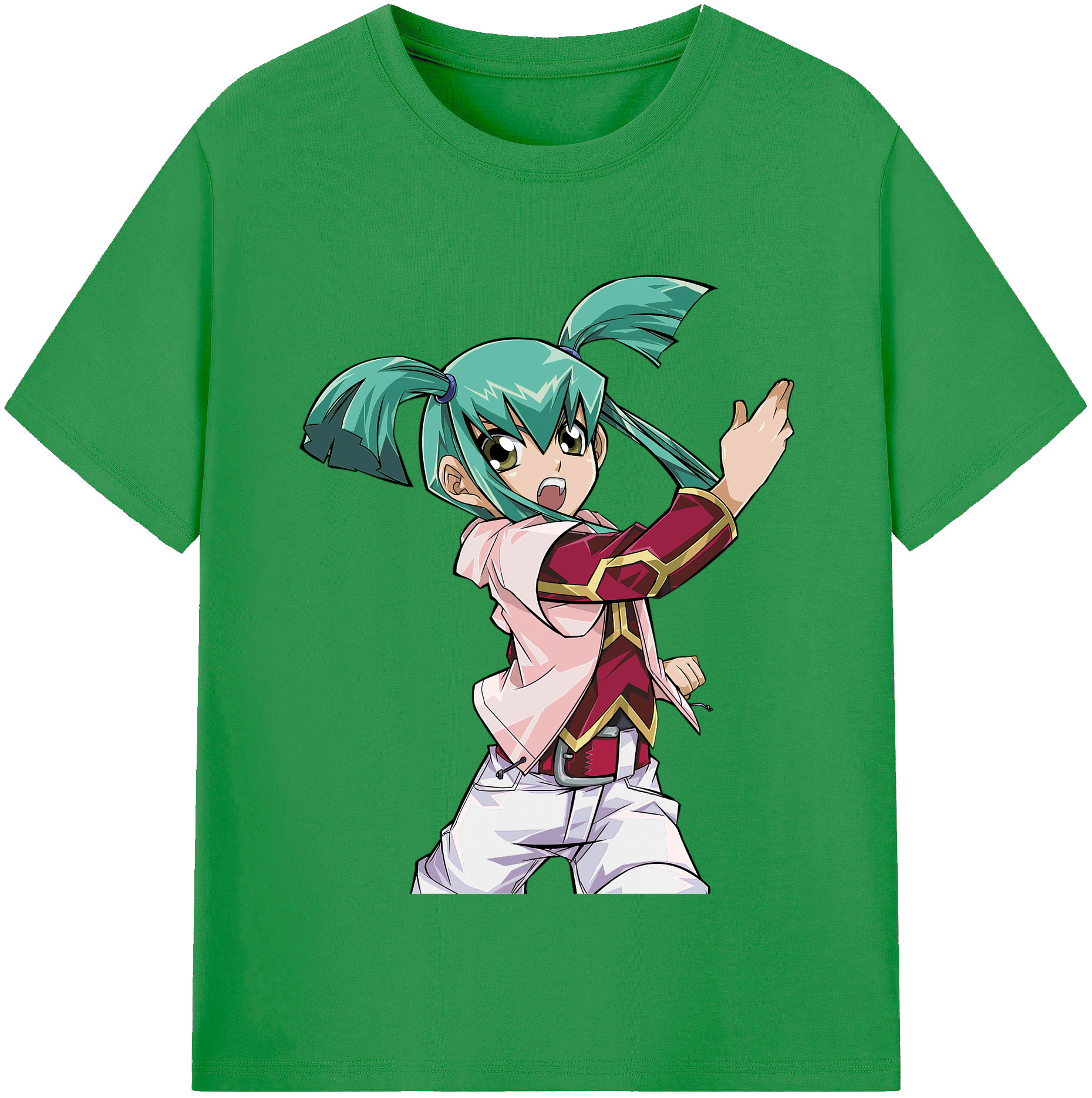 （画像用） 遊☆戯☆王 Yu-Gi-Oh! レディースカジュアルプリントTシャツ（綿100％）