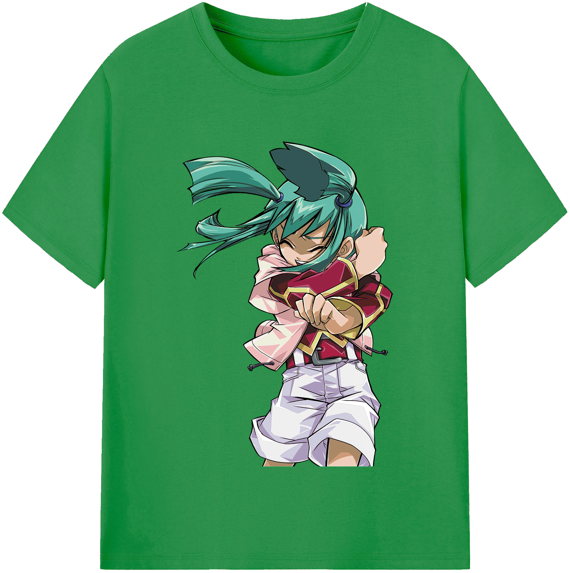 （画像用） 遊☆戯☆王 Yu-Gi-Oh! レディースカジュアルプリントTシャツ（綿100％）