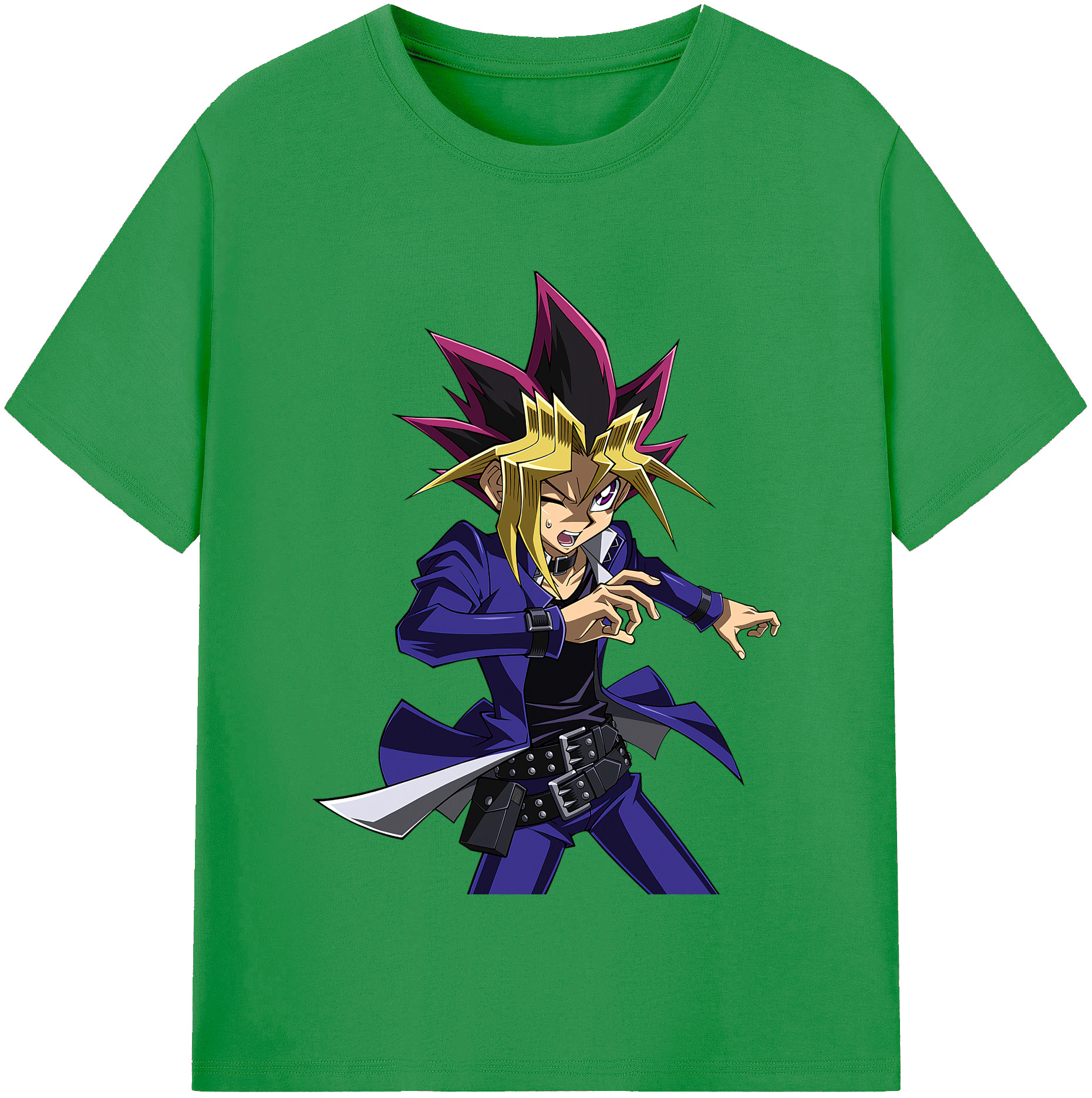 （画像用） 遊☆戯☆王 Yu-Gi-Oh! レディースカジュアルプリントTシャツ（綿100％）