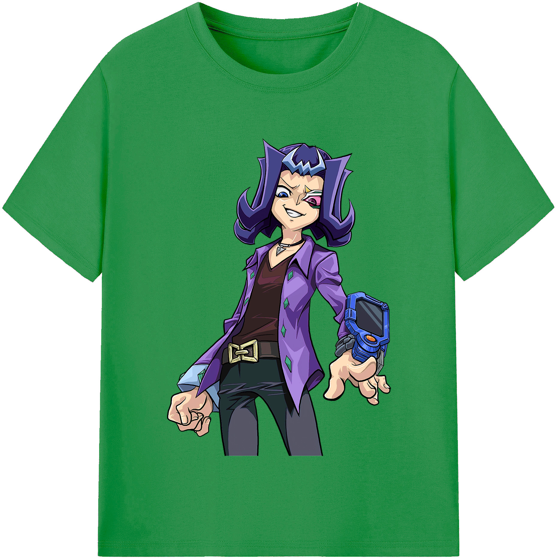 （画像用） 遊☆戯☆王 Yu-Gi-Oh! レディースカジュアルプリントTシャツ（綿100％）