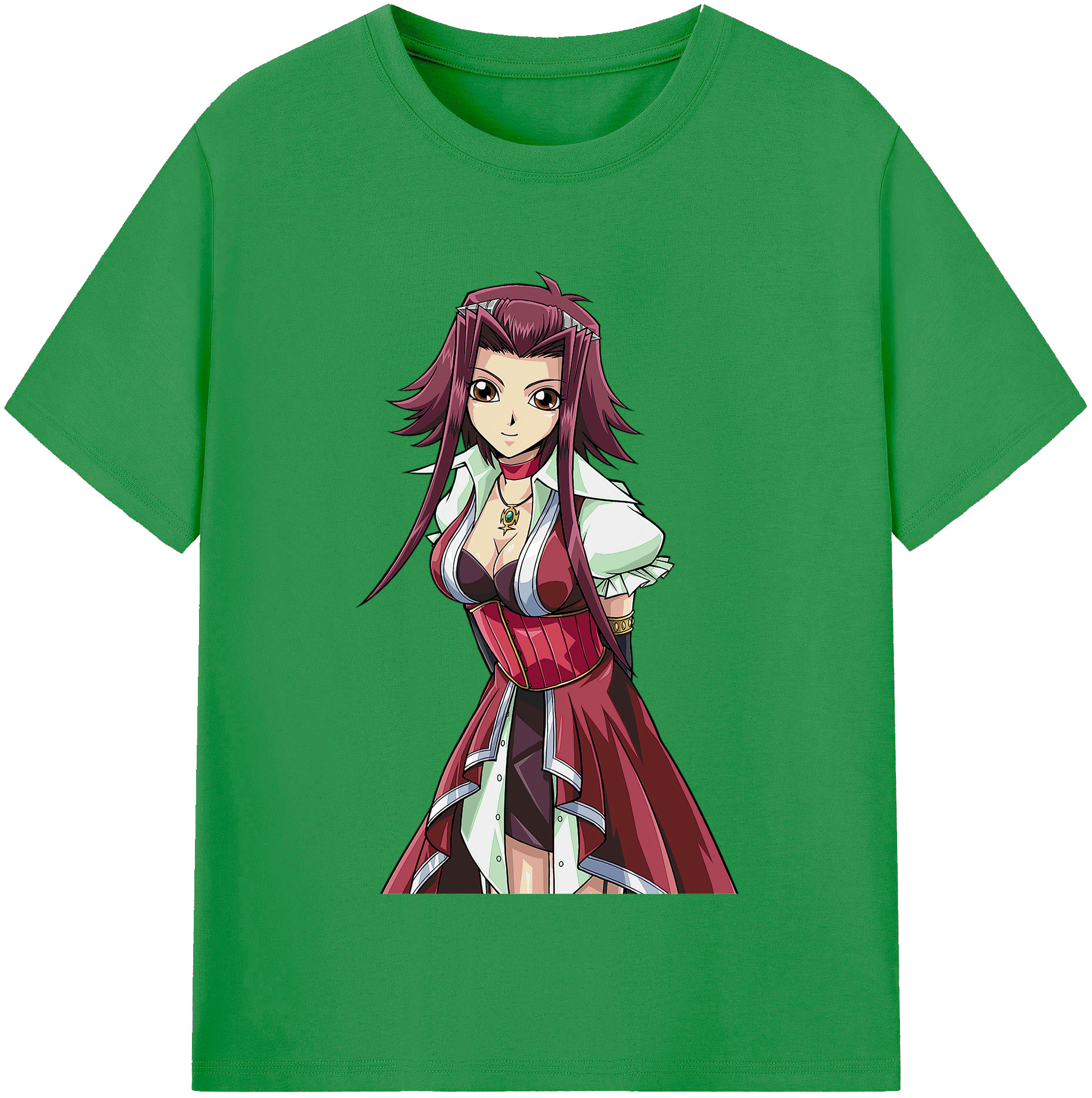 （画像用） 遊☆戯☆王 Yu-Gi-Oh! レディースカジュアルプリントTシャツ（綿100％）