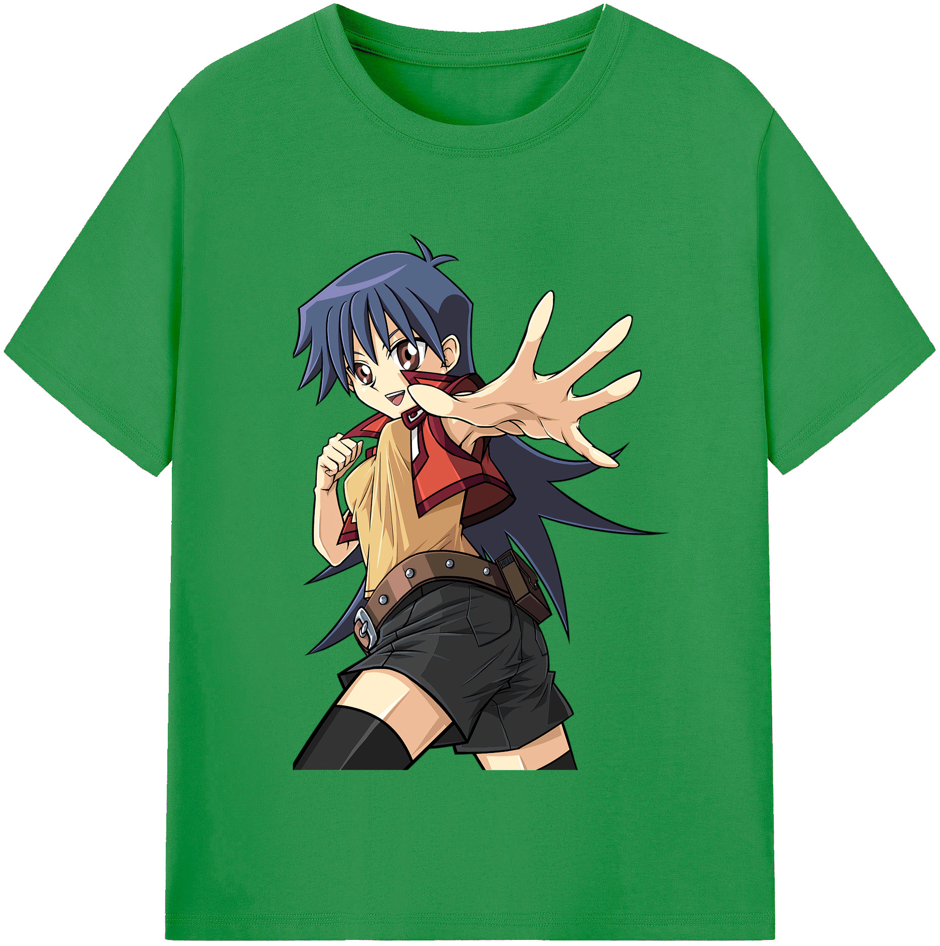 （画像用） 遊☆戯☆王 Yu-Gi-Oh! レディースカジュアルプリントTシャツ（綿100％）