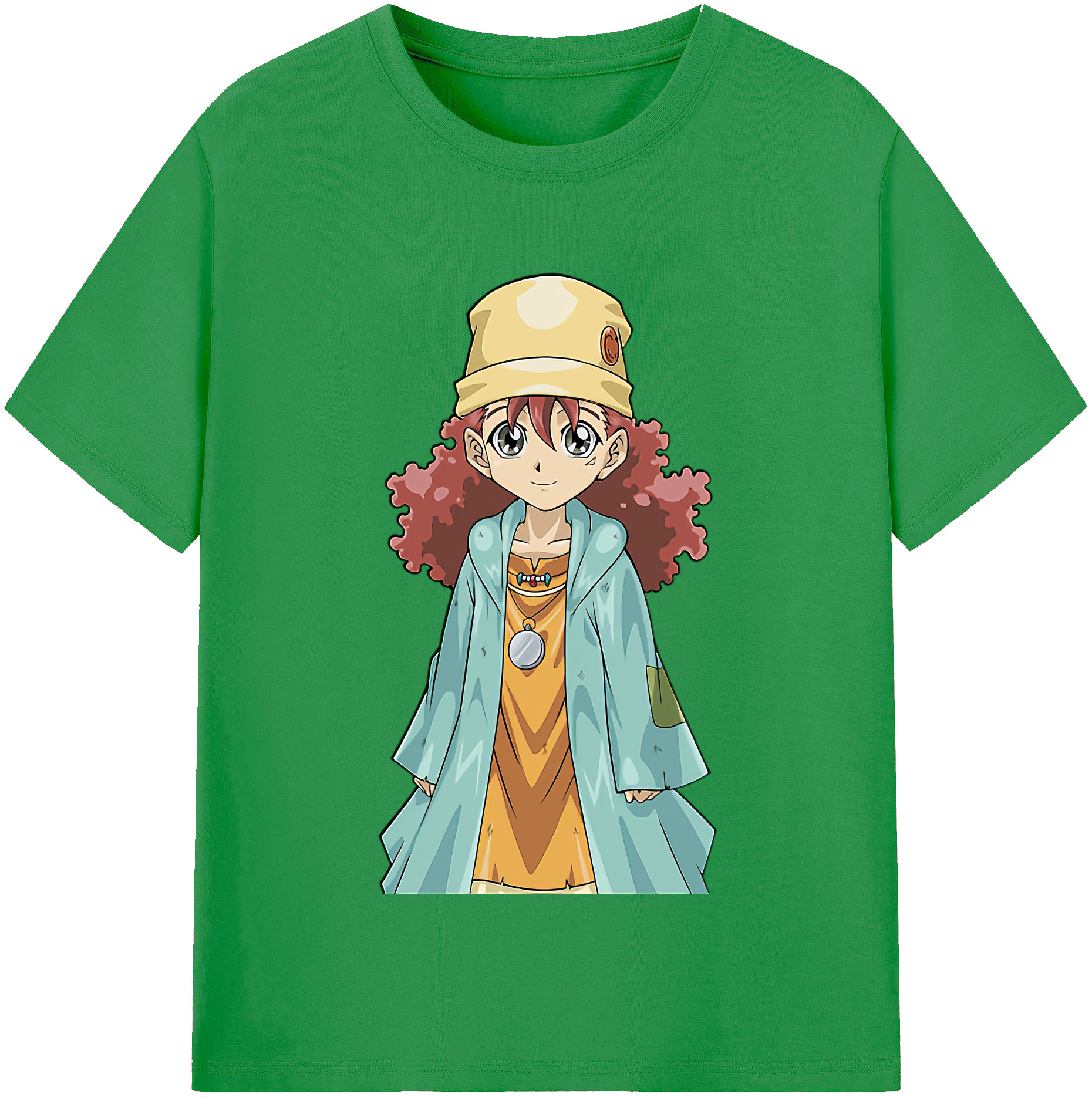 （画像用） 遊☆戯☆王 Yu-Gi-Oh! レディースカジュアルプリントTシャツ（綿100％）