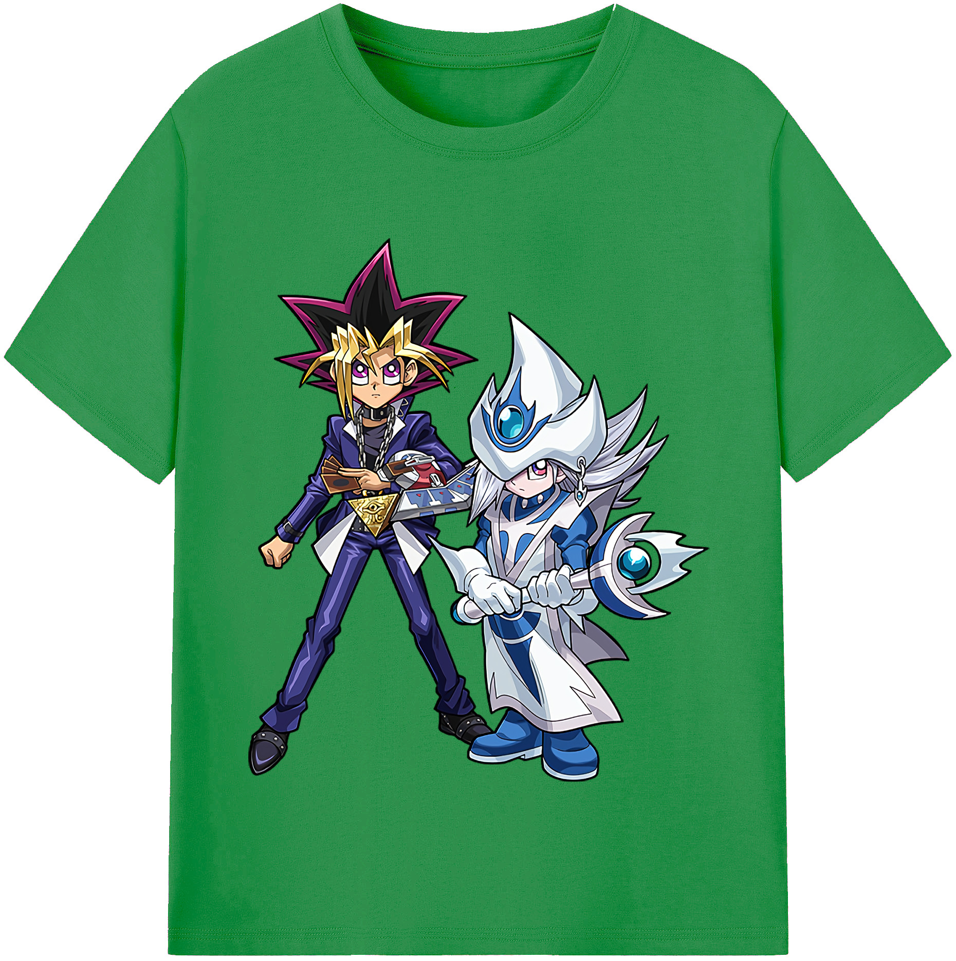 （画像用） 遊☆戯☆王 Yu-Gi-Oh! レディースカジュアルプリントTシャツ（綿100％）