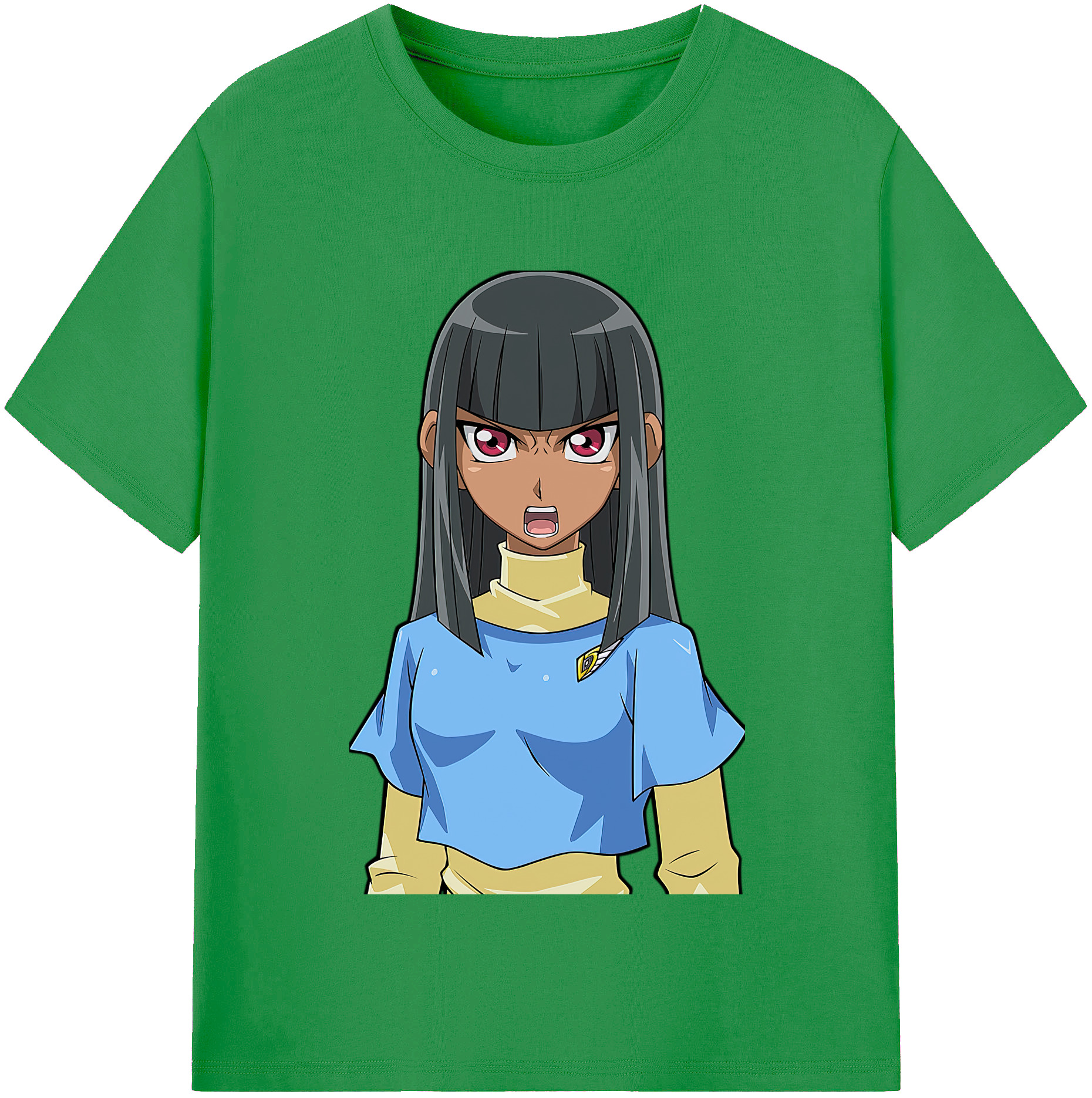 （画像用） 遊☆戯☆王 Yu-Gi-Oh! レディースカジュアルプリントTシャツ（綿100％）