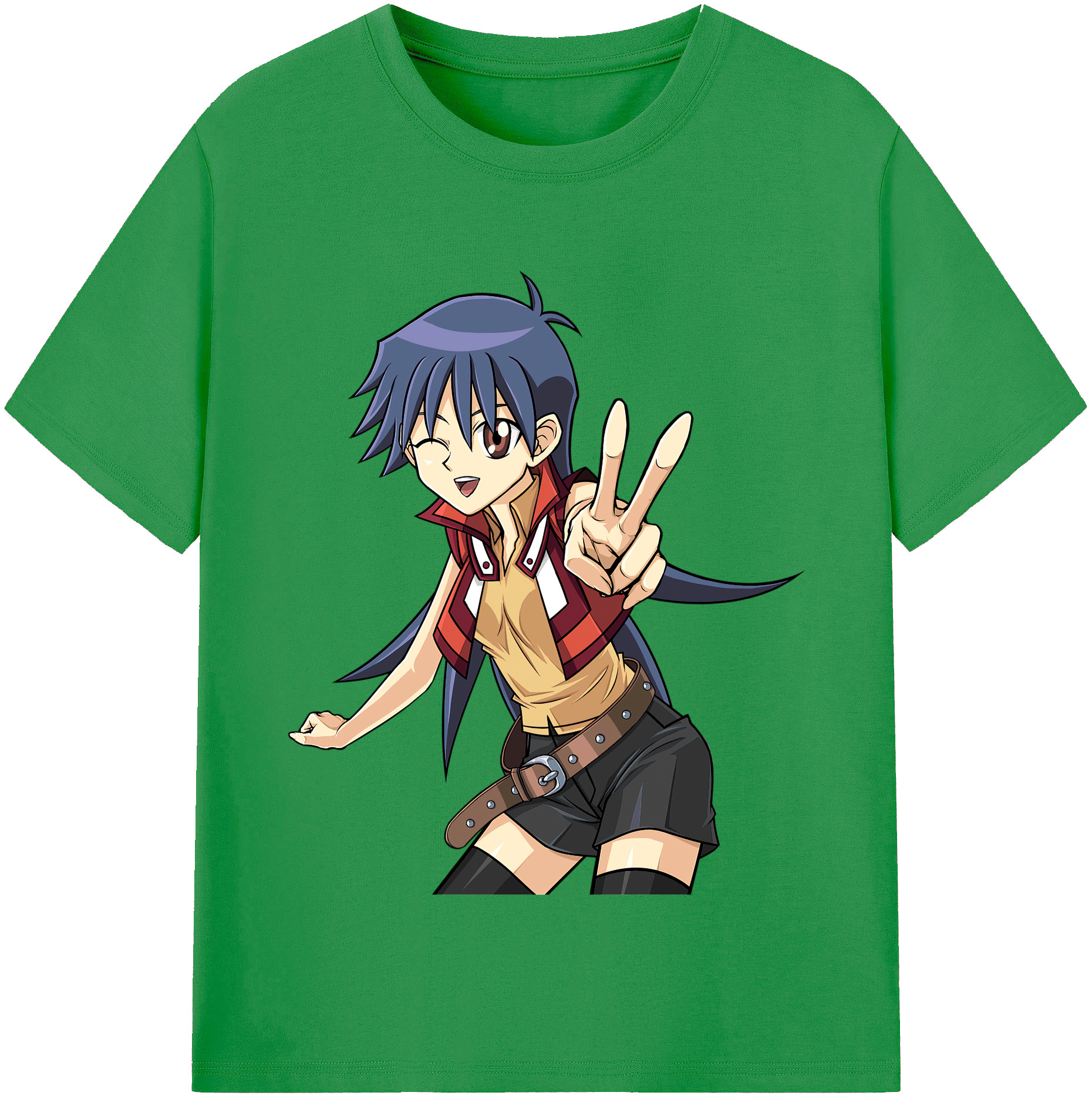 （画像用） 遊☆戯☆王 Yu-Gi-Oh! レディースカジュアルプリントTシャツ（綿100％）