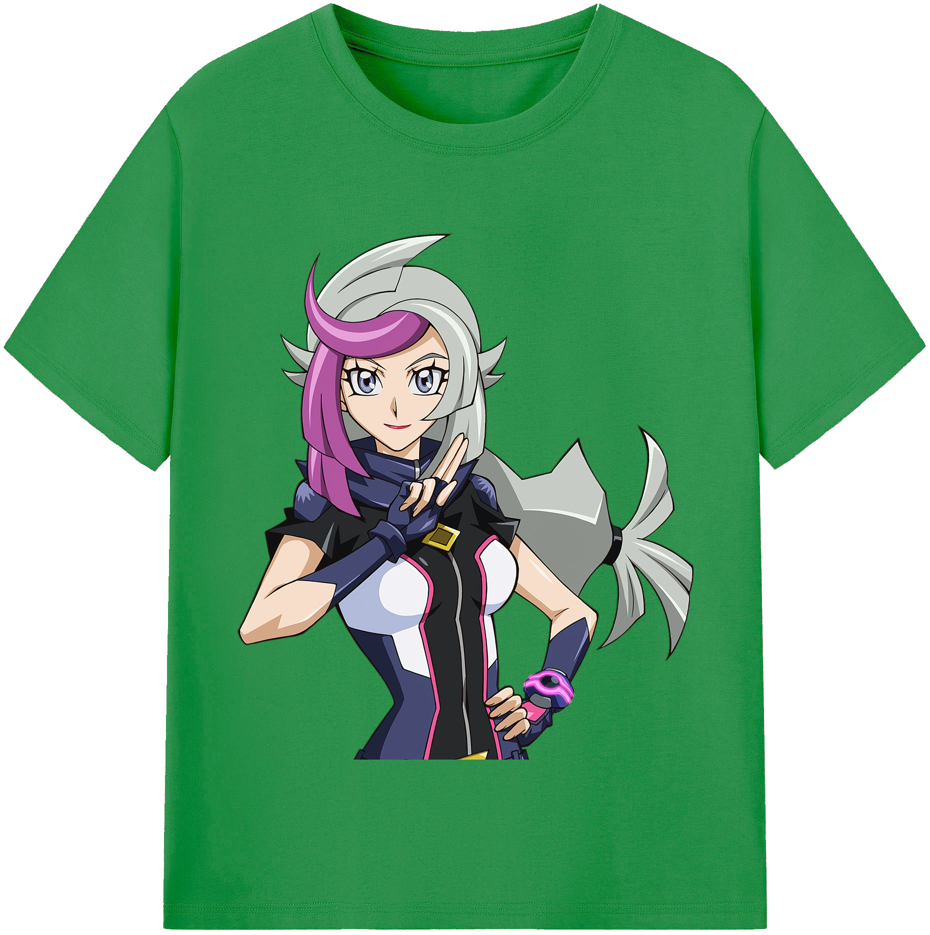 （画像用） 遊☆戯☆王 Yu-Gi-Oh! レディースカジュアルプリントTシャツ（綿100％）
