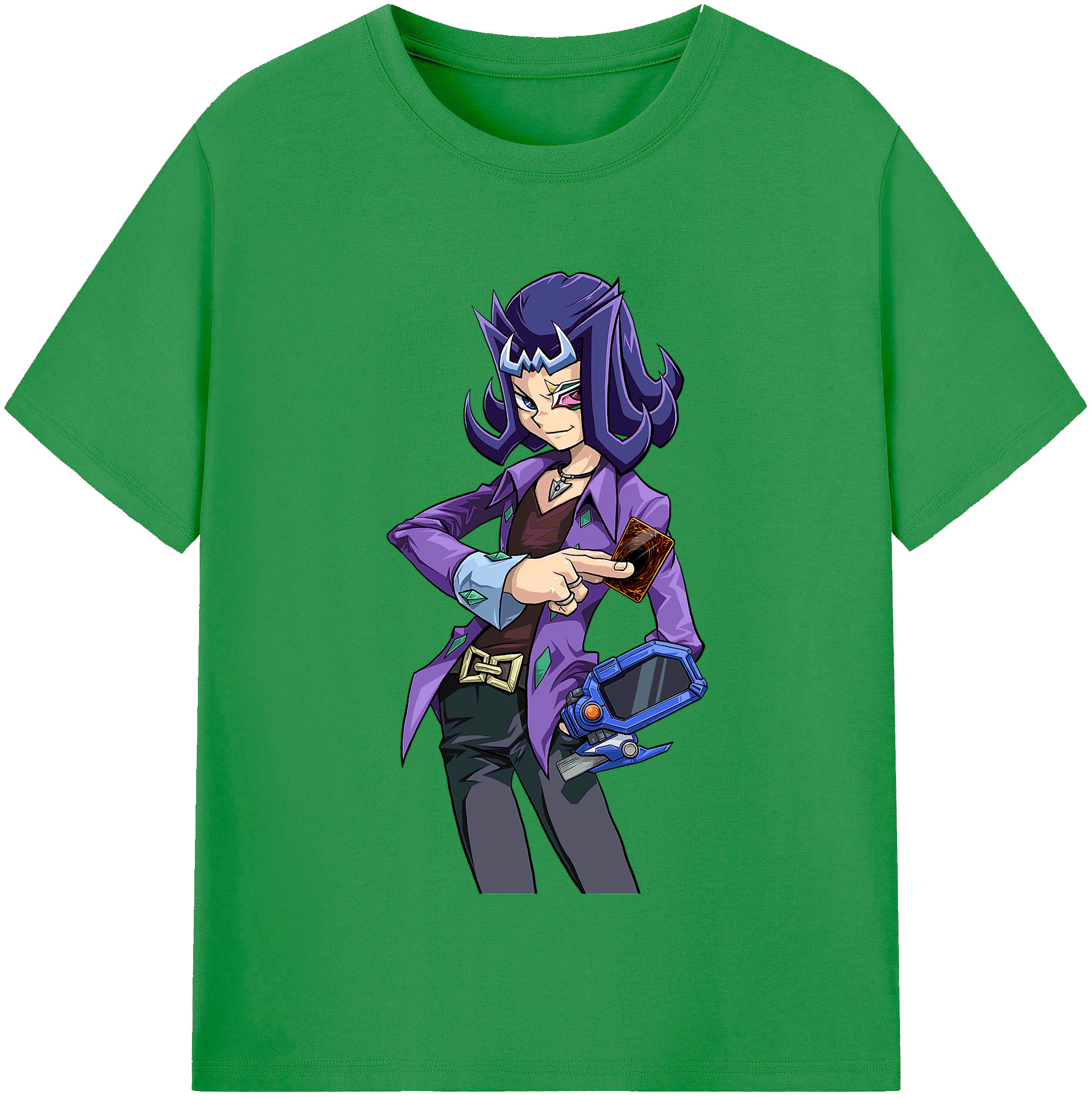 （画像用） 遊☆戯☆王 Yu-Gi-Oh! レディースカジュアルプリントTシャツ（綿100％）