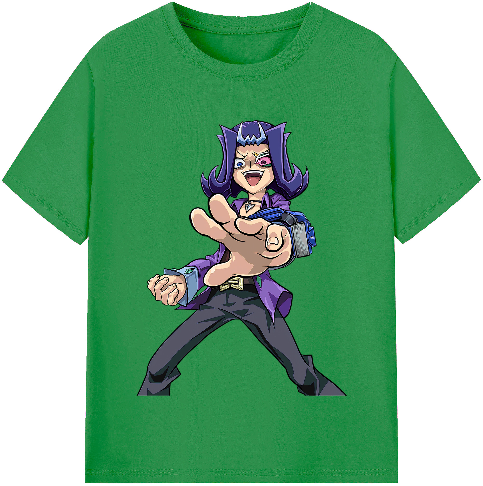 （画像用） 遊☆戯☆王 Yu-Gi-Oh! レディースカジュアルプリントTシャツ（綿100％）