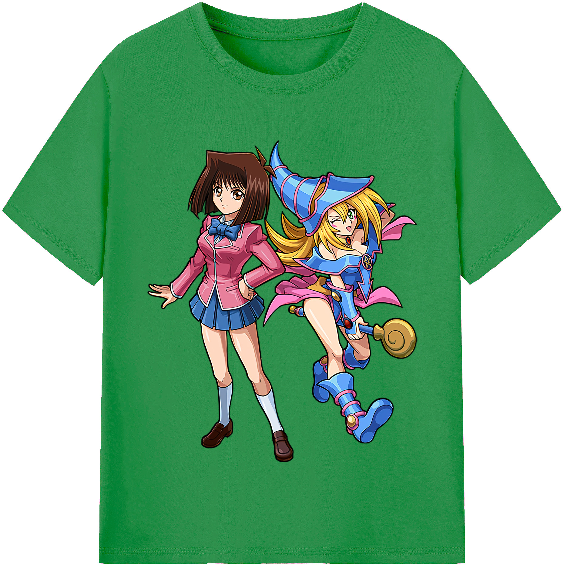 （画像用） 遊☆戯☆王 Yu-Gi-Oh! レディースカジュアルプリントTシャツ（綿100％）