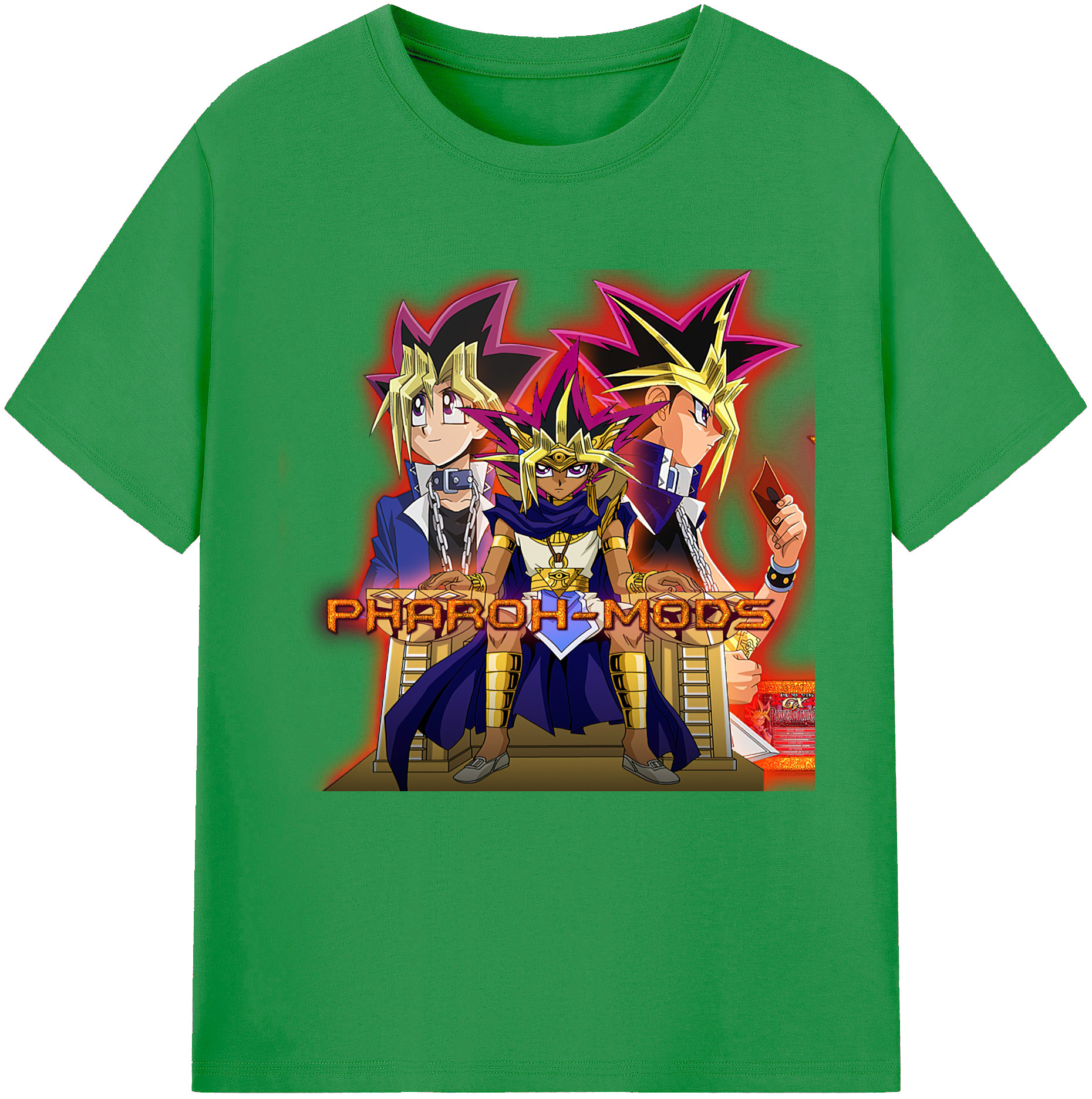 （画像用） 遊☆戯☆王 Yu-Gi-Oh! レディースカジュアルプリントTシャツ（綿100％）