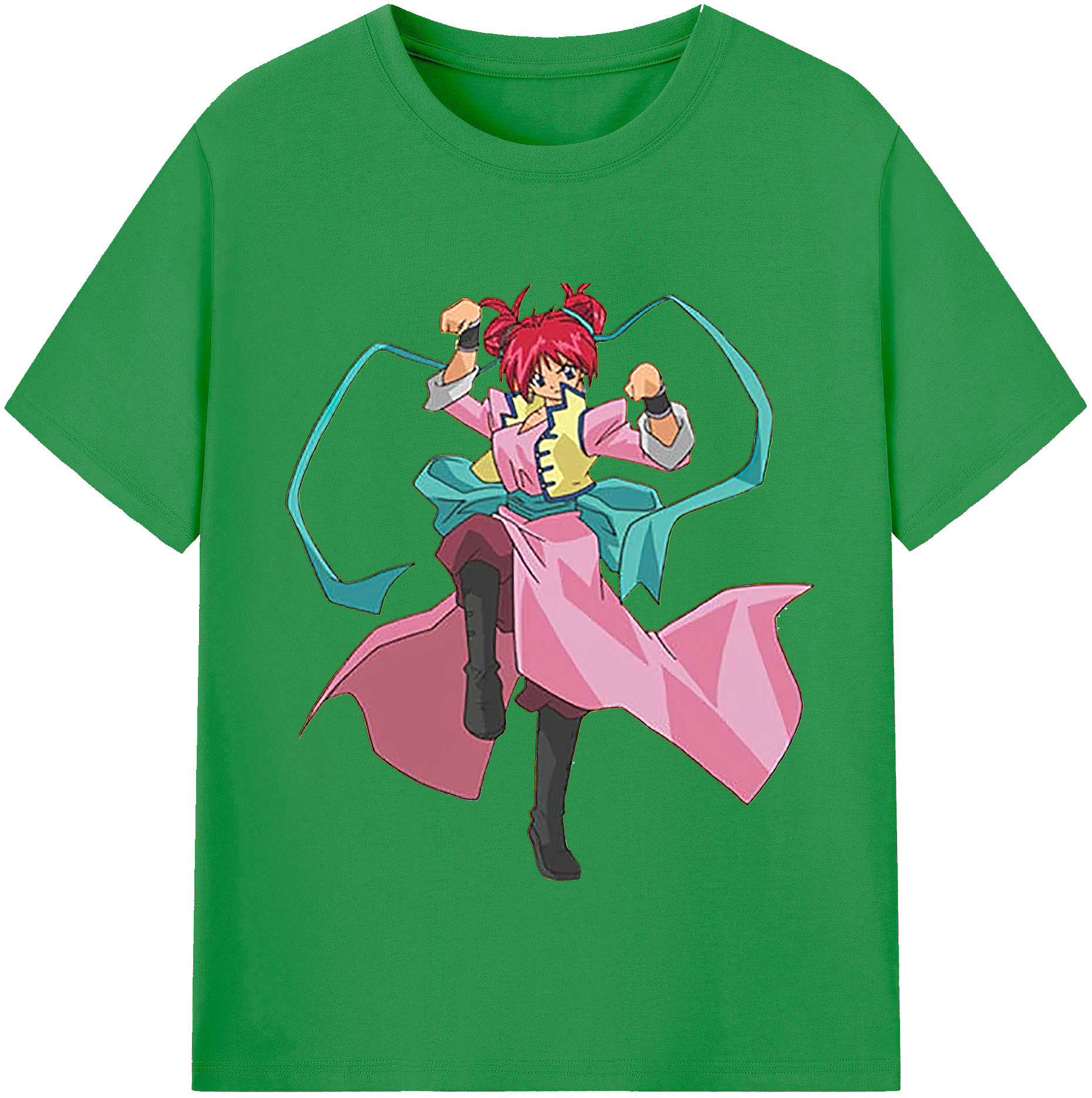 （画像用） 遊☆戯☆王 Yu-Gi-Oh! レディースカジュアルプリントTシャツ（綿100％）