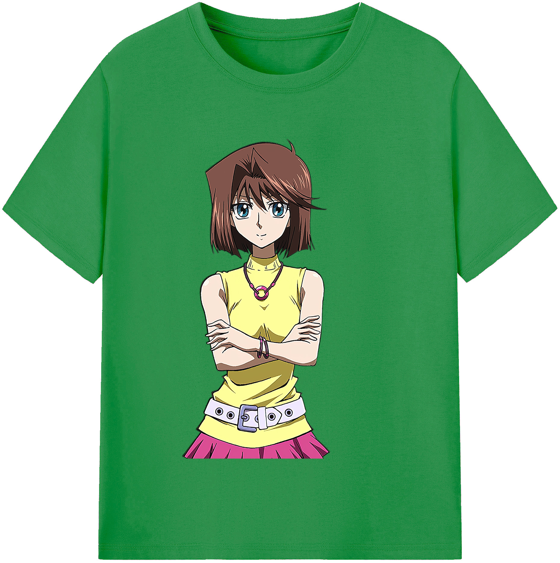 （画像用） 遊☆戯☆王 Yu-Gi-Oh! レディースカジュアルプリントTシャツ（綿100％）