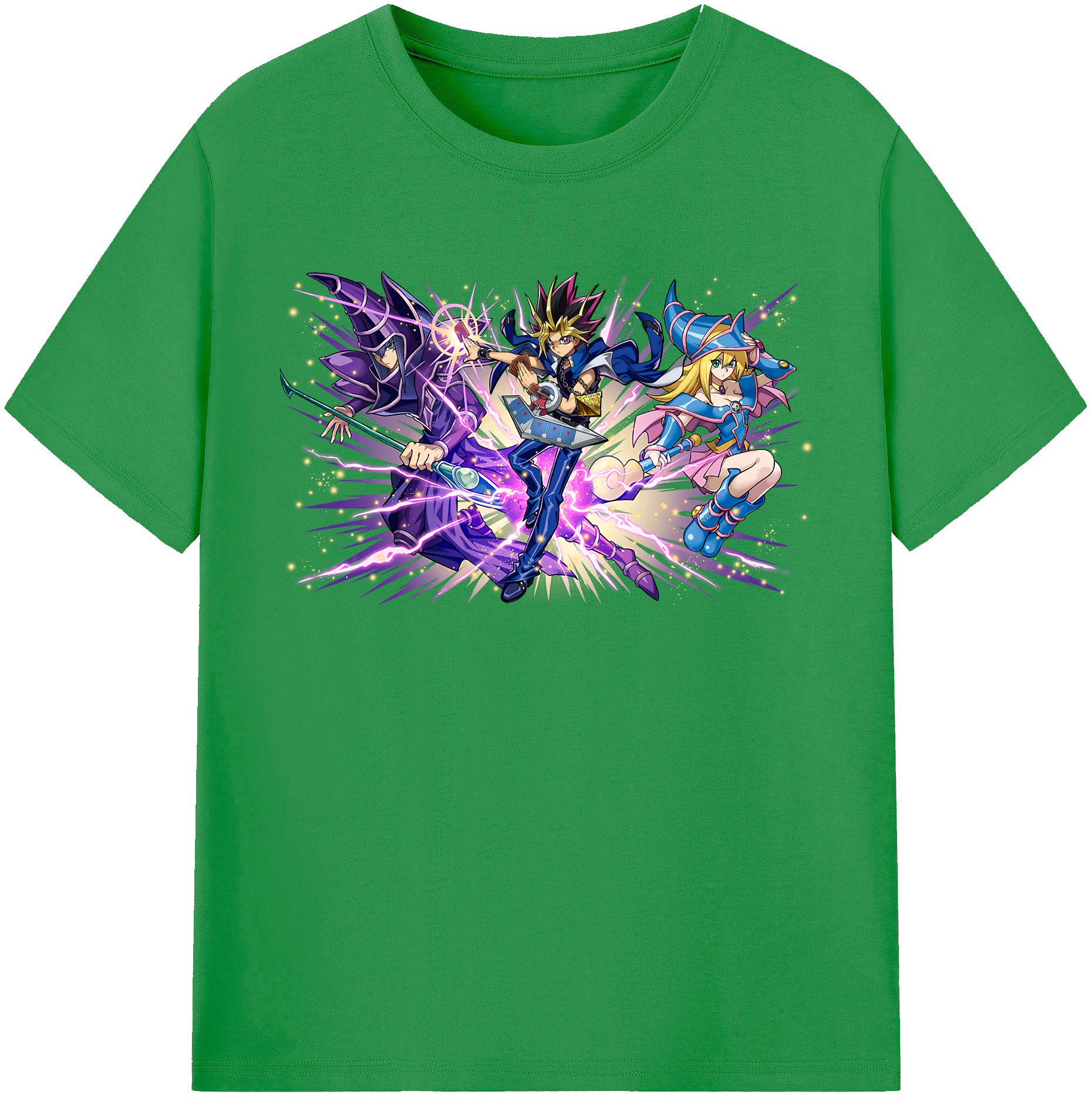 （画像用） 遊☆戯☆王 Yu-Gi-Oh! レディースカジュアルプリントTシャツ（綿100％）