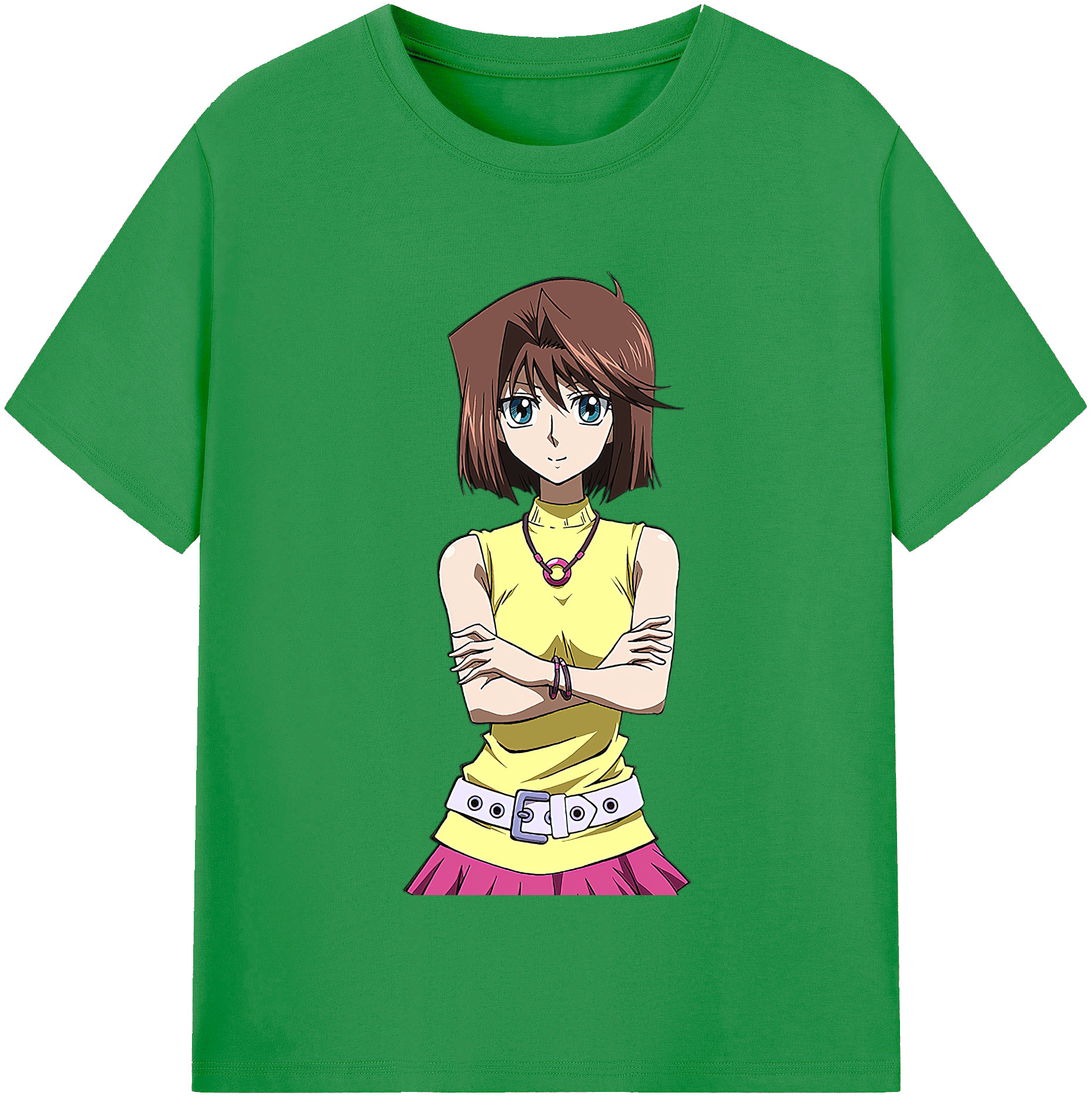 （画像用） 遊☆戯☆王 Yu-Gi-Oh! レディースカジュアルプリントTシャツ（綿100％）