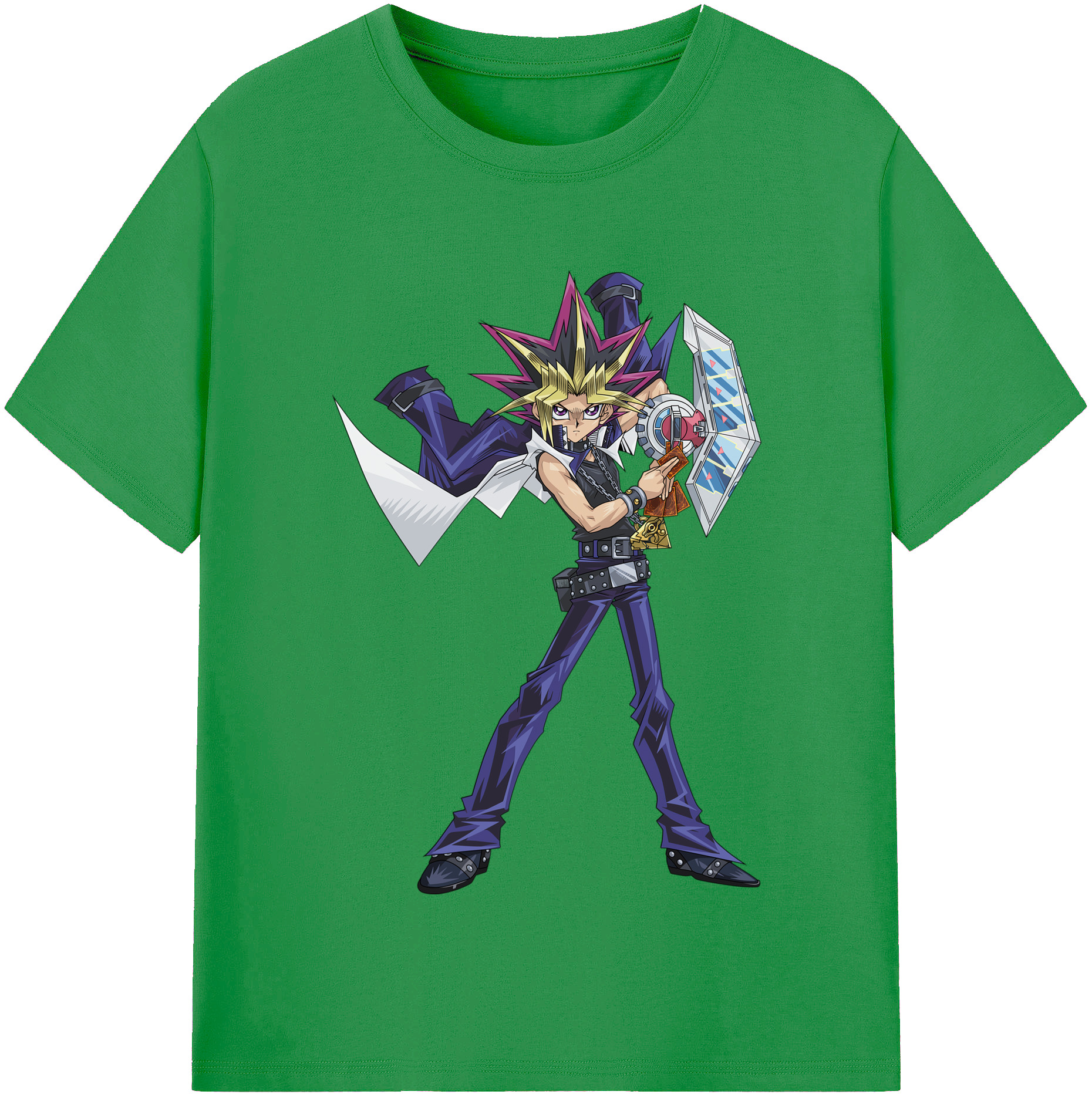 （画像用） 遊☆戯☆王 Yu-Gi-Oh! レディースカジュアルプリントTシャツ（綿100％）