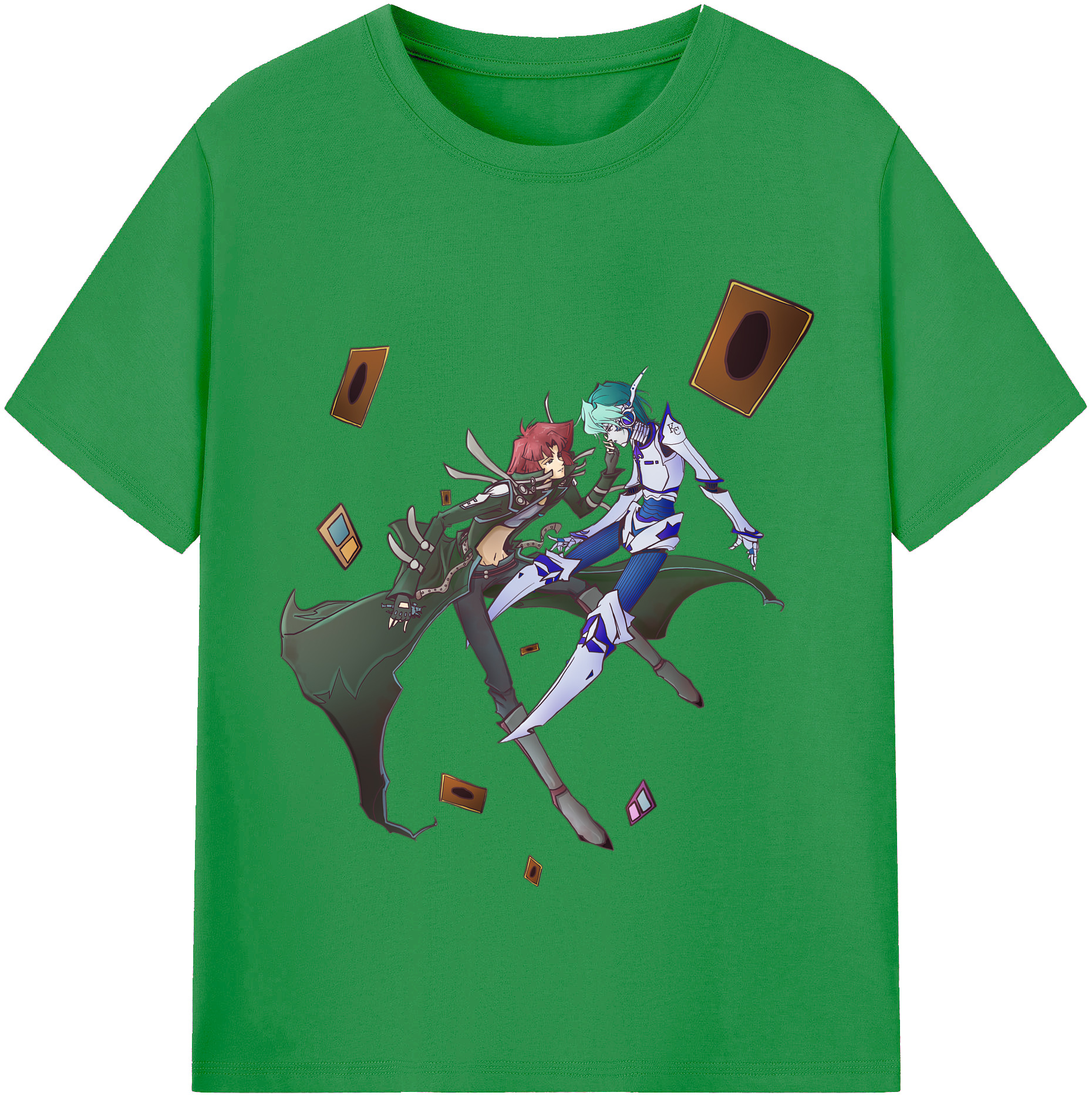 （画像用） 遊☆戯☆王 Yu-Gi-Oh! レディースカジュアルプリントTシャツ（綿100％）
