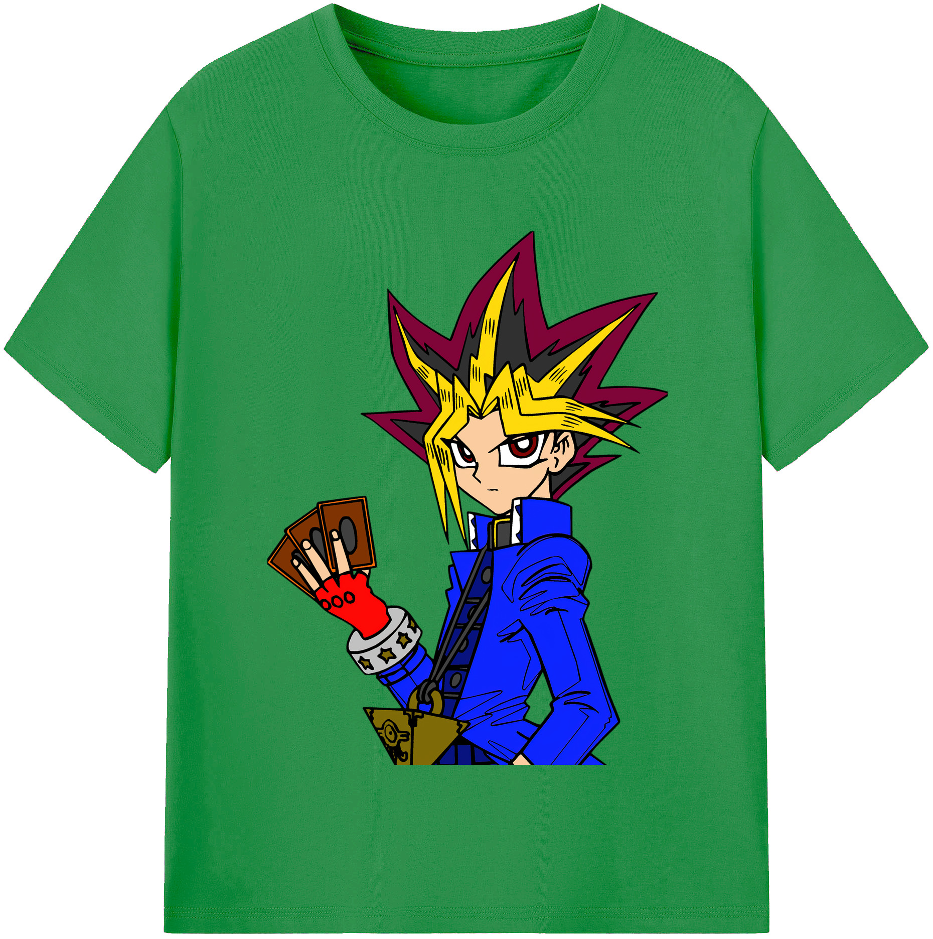 （画像用） 遊☆戯☆王 Yu-Gi-Oh! レディースカジュアルプリントTシャツ（綿100％）