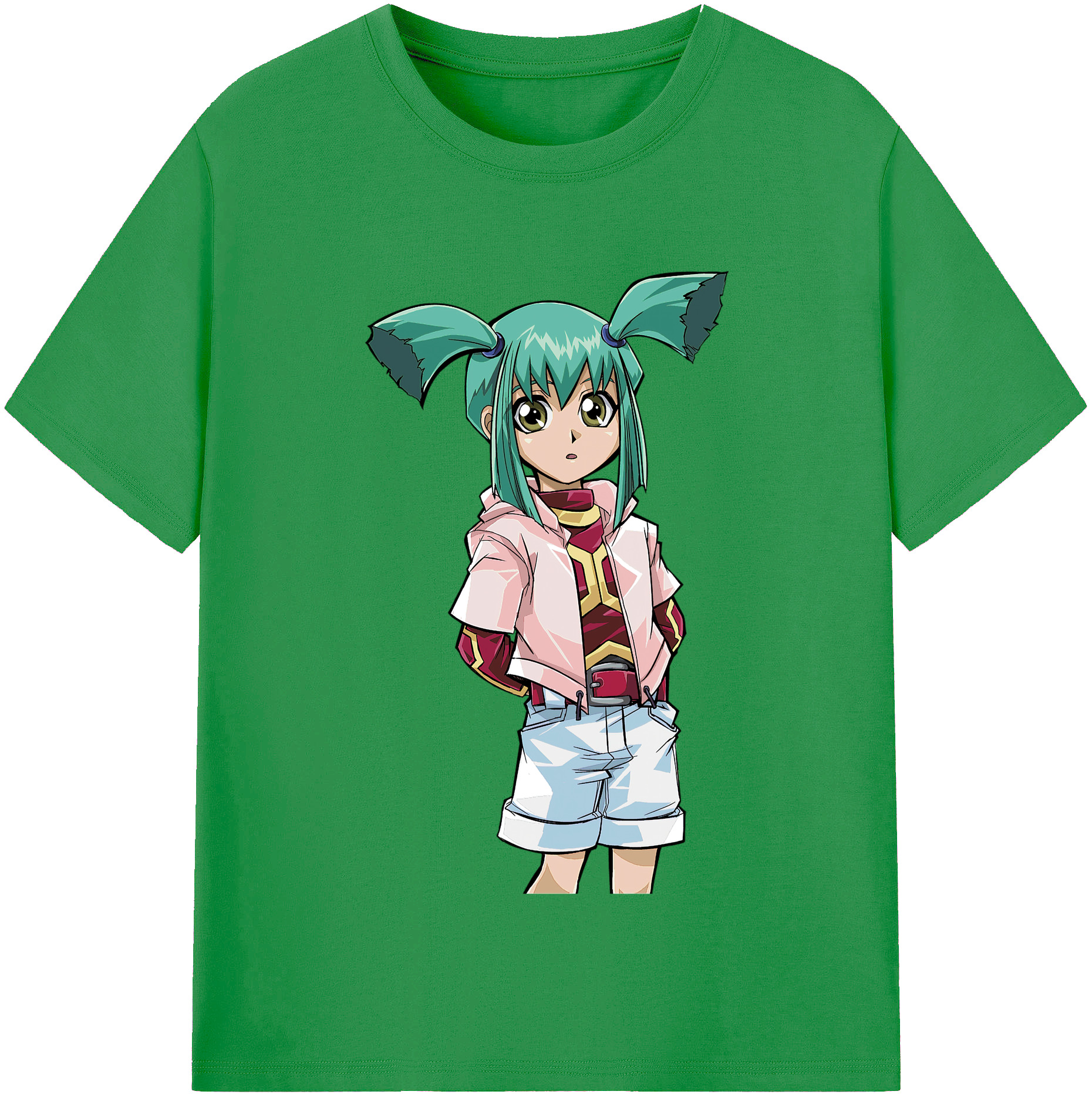 （画像用） 遊☆戯☆王 Yu-Gi-Oh! レディースカジュアルプリントTシャツ（綿100％）