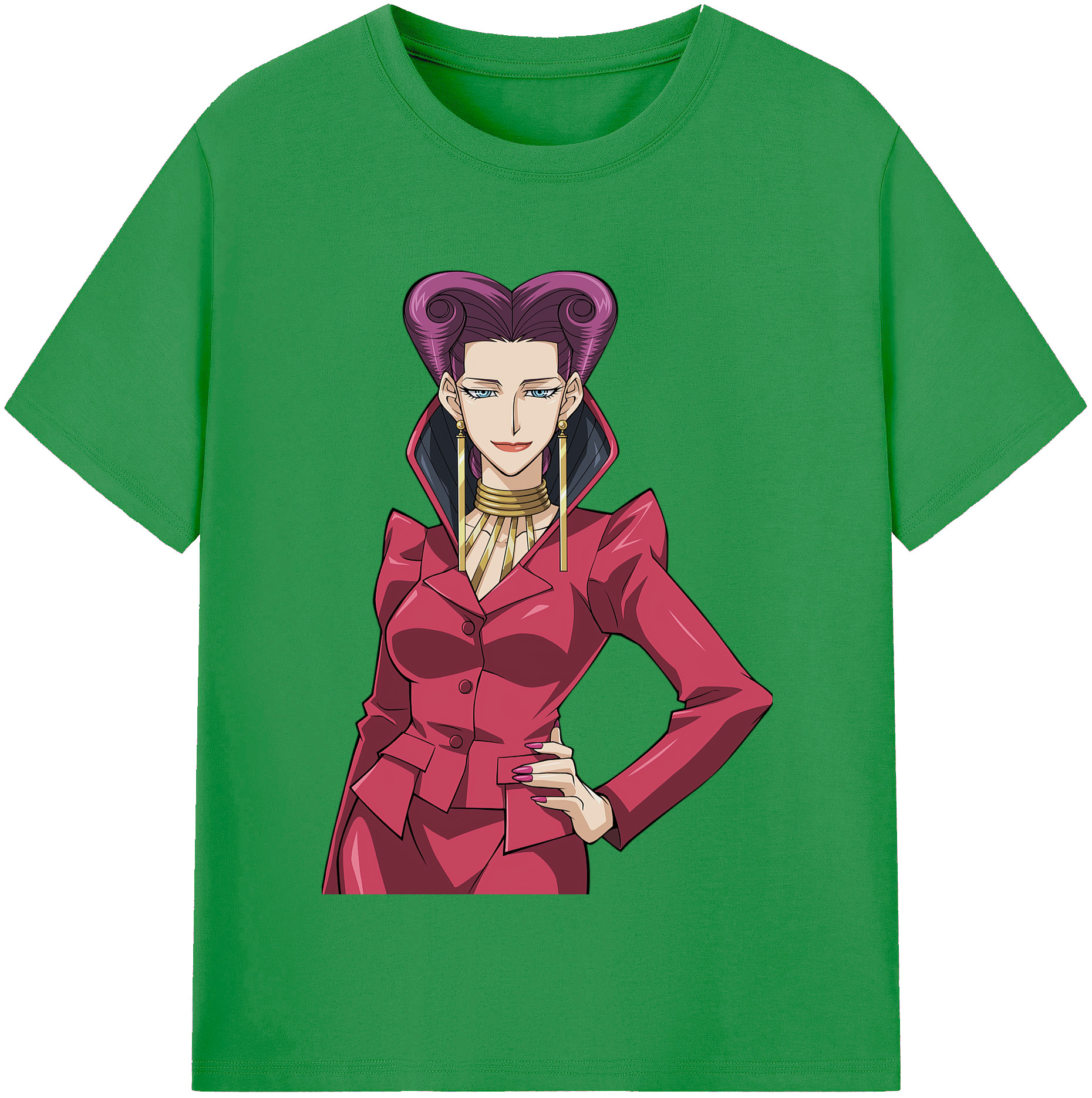 （画像用） 遊☆戯☆王 Yu-Gi-Oh! レディースカジュアルプリントTシャツ（綿100％）