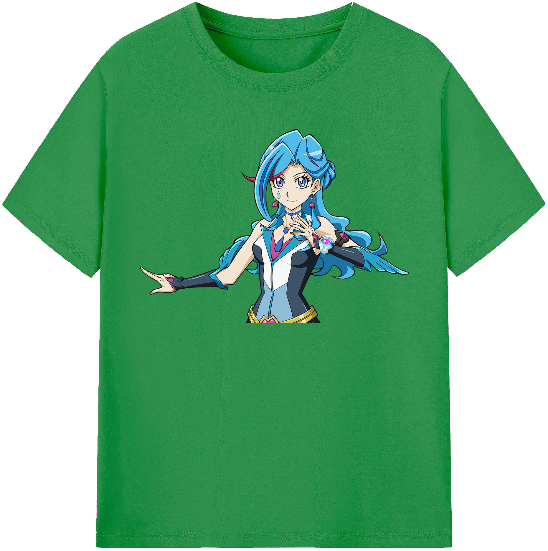 （画像用） 遊☆戯☆王 Yu-Gi-Oh! レディースカジュアルプリントTシャツ（綿100％）