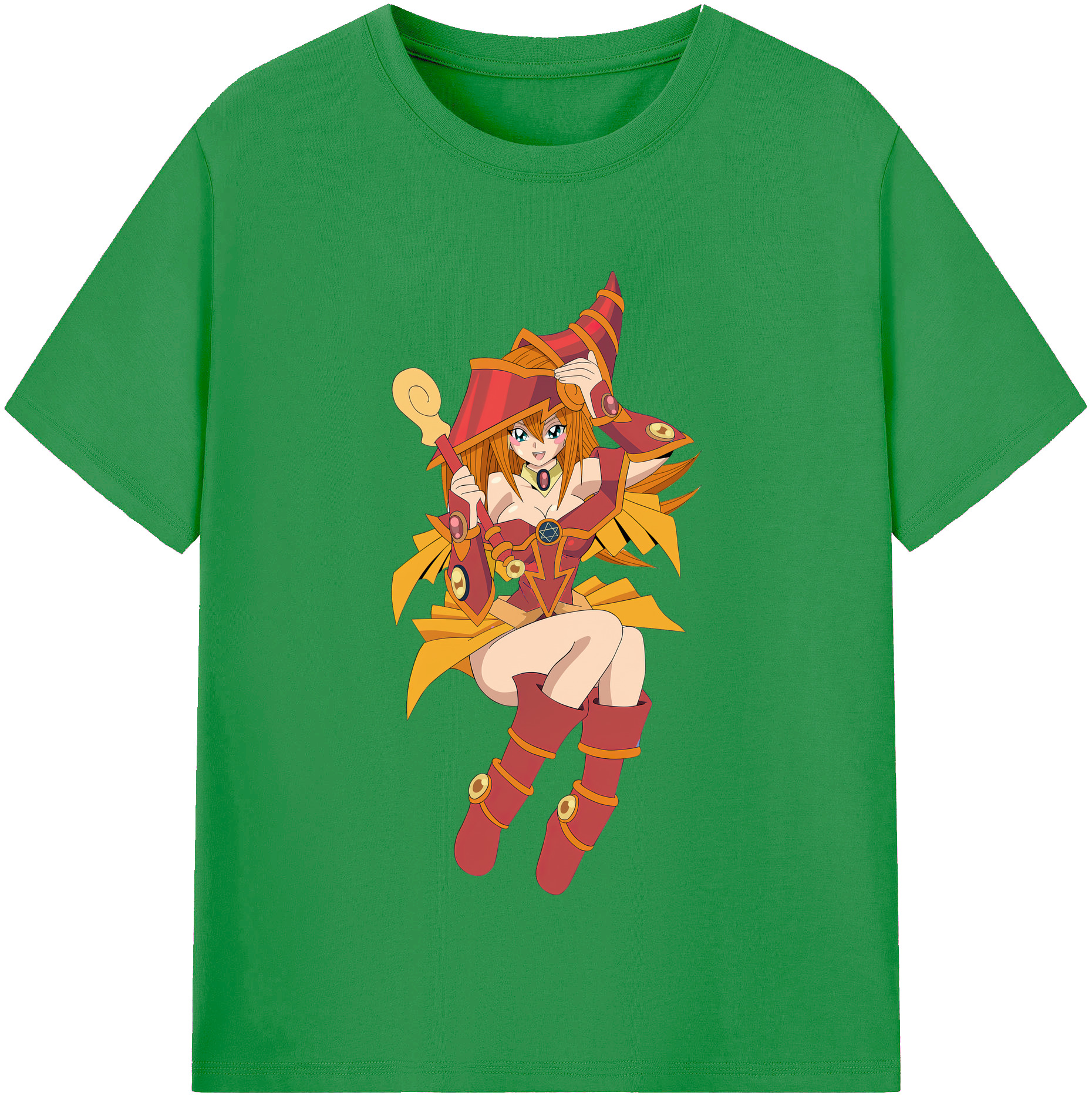 （画像用） 遊☆戯☆王 Yu-Gi-Oh! レディースカジュアルプリントTシャツ（綿100％）