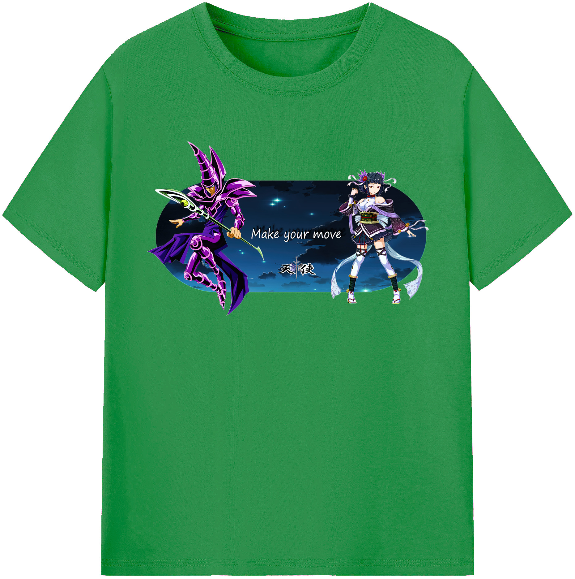 （画像用） 遊☆戯☆王 Yu-Gi-Oh! レディースカジュアルプリントTシャツ（綿100％）