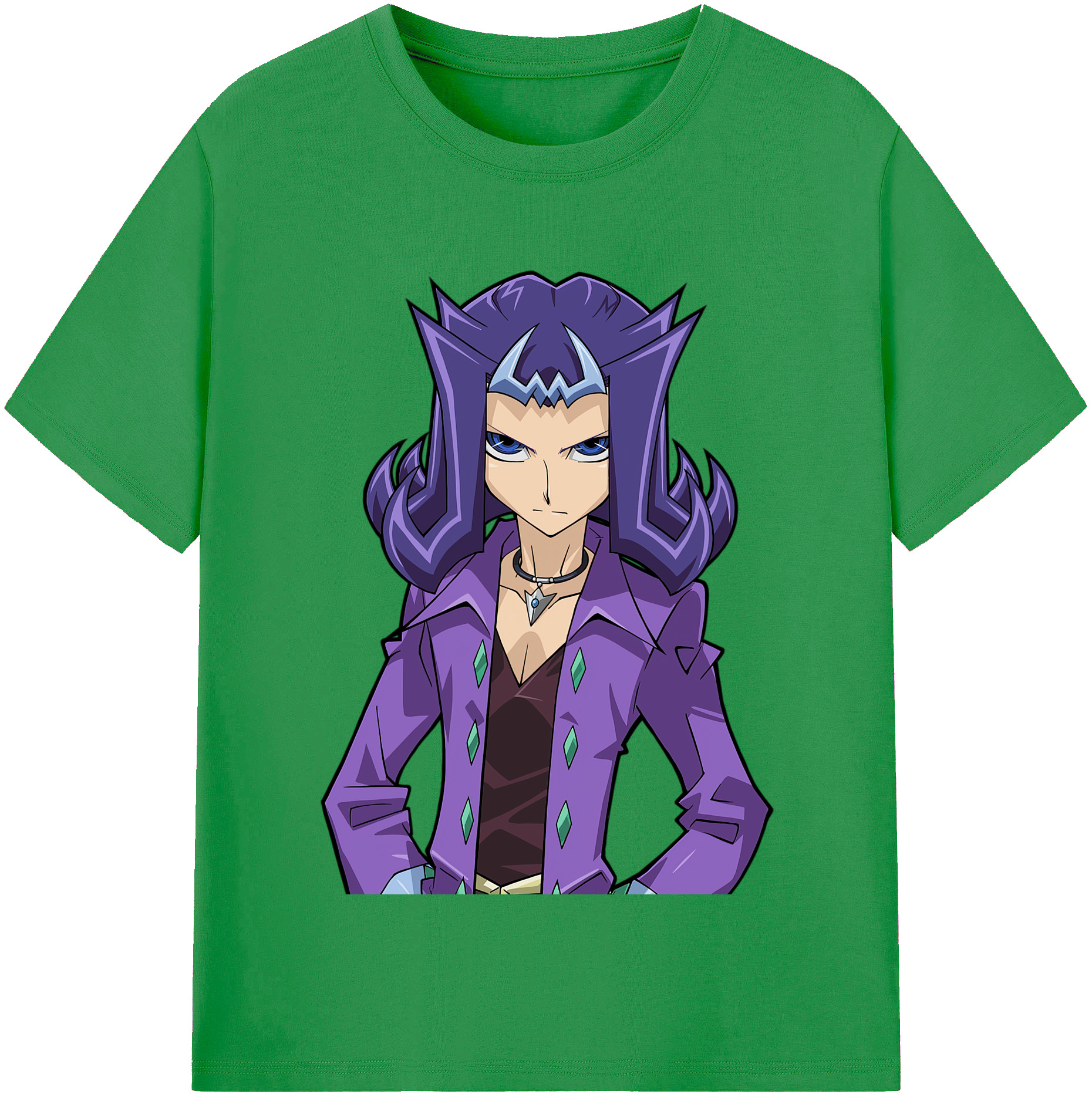 （画像用） 遊☆戯☆王 Yu-Gi-Oh! レディースカジュアルプリントTシャツ（綿100％）