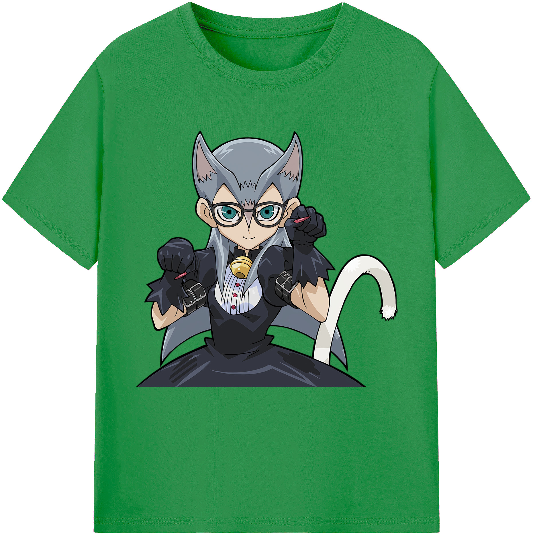 （画像用） 遊☆戯☆王 Yu-Gi-Oh! レディースカジュアルプリントTシャツ（綿100％）