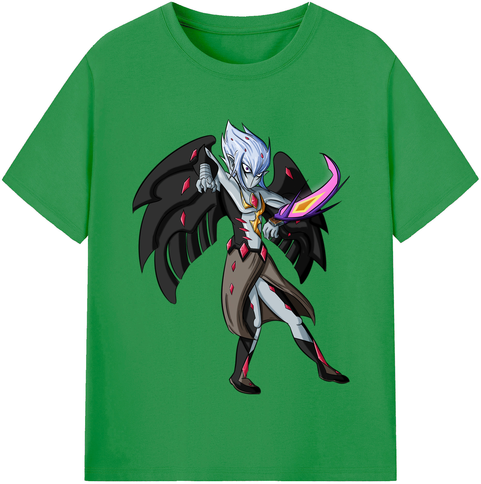 （画像用） 遊☆戯☆王 Yu-Gi-Oh! レディースカジュアルプリントTシャツ（綿100％）