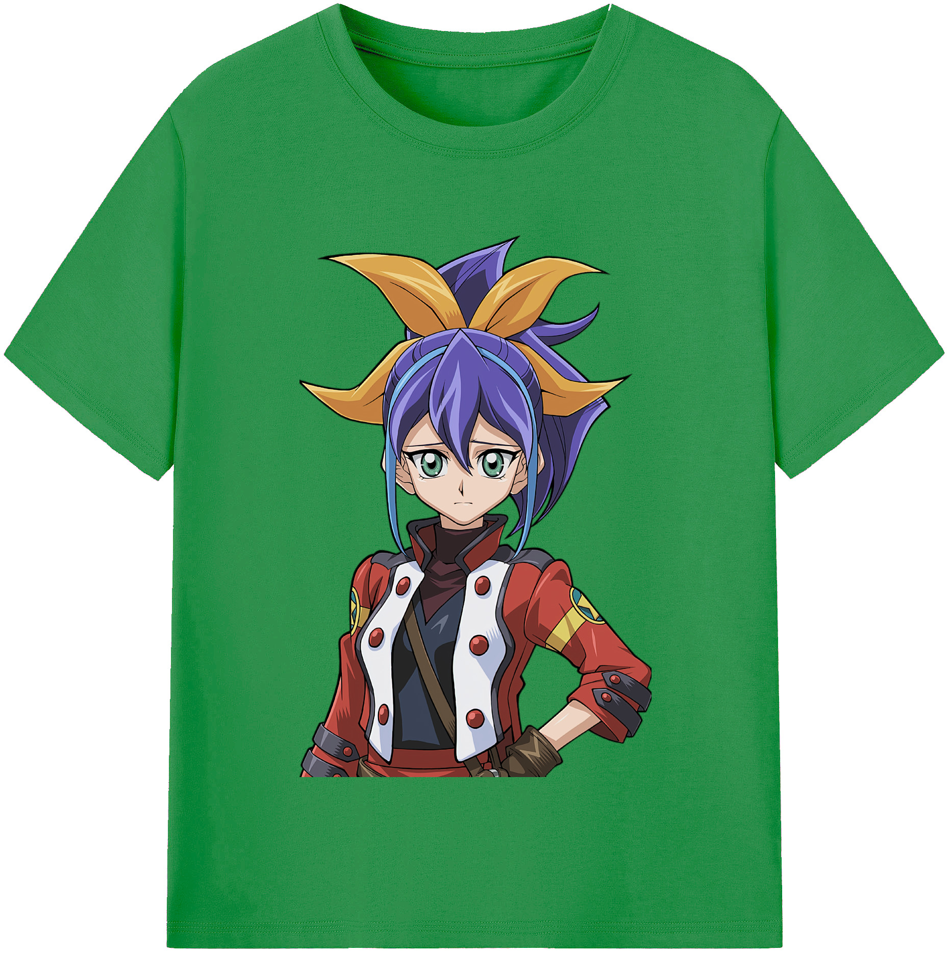 （画像用） 遊☆戯☆王 Yu-Gi-Oh! レディースカジュアルプリントTシャツ（綿100％）