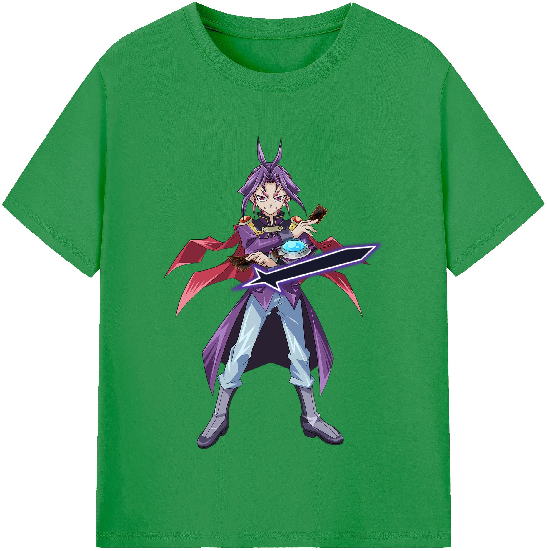 （画像用） 遊☆戯☆王 Yu-Gi-Oh! レディースカジュアルプリントTシャツ（綿100％）