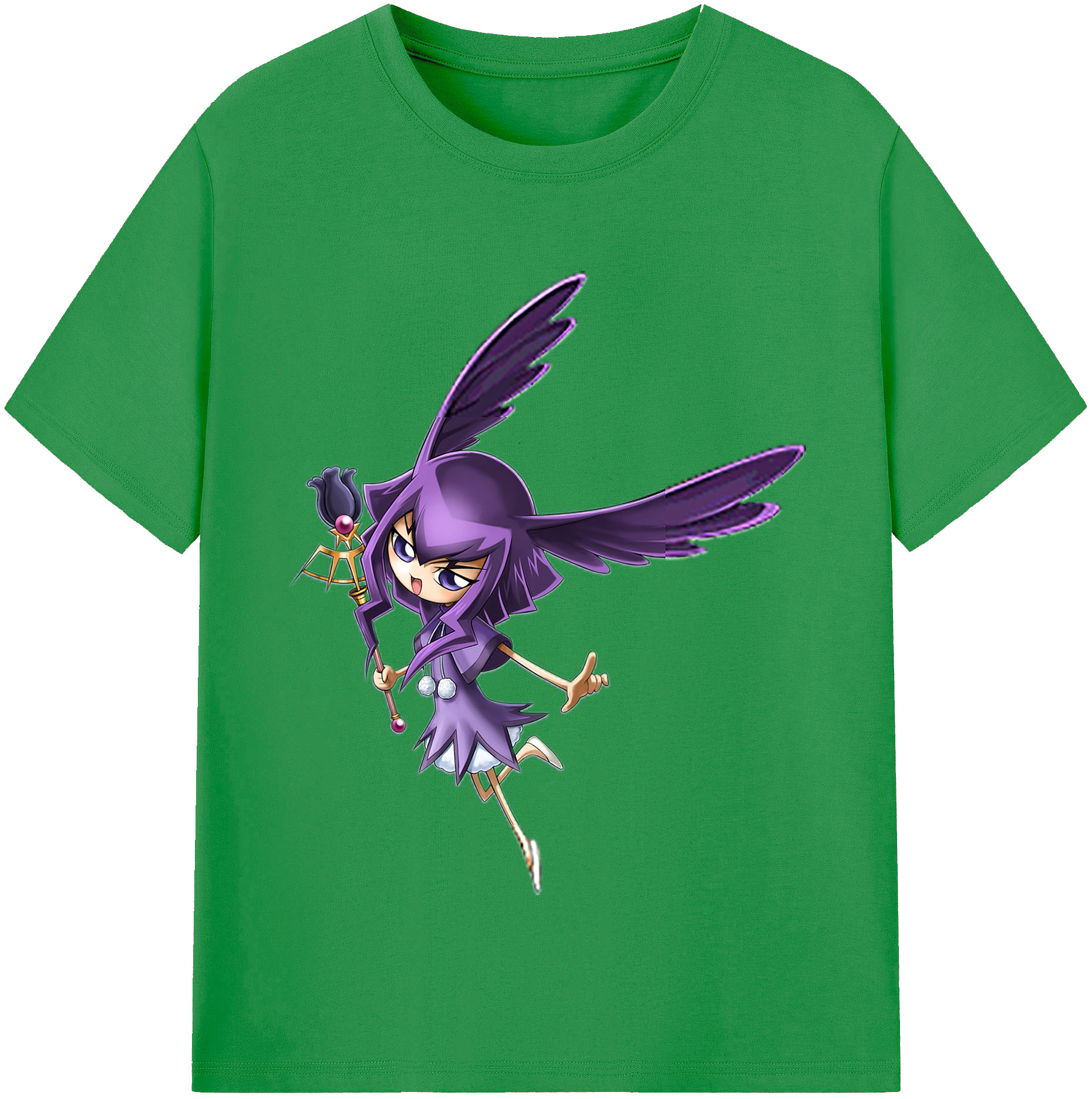 （画像用） 遊☆戯☆王 Yu-Gi-Oh! レディースカジュアルプリントTシャツ（綿100％）