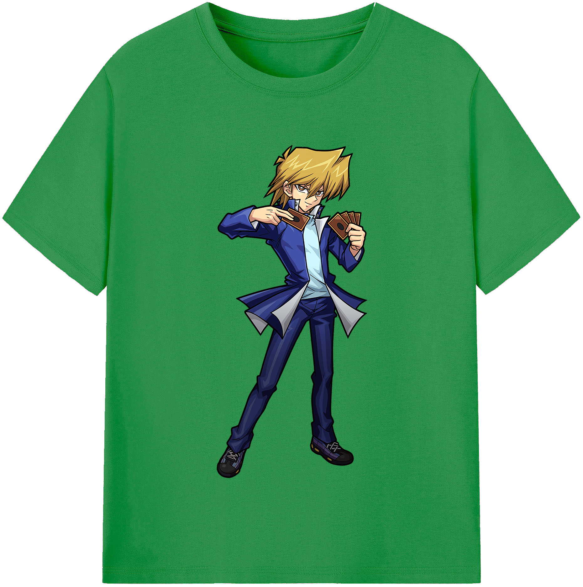 （画像用） 遊☆戯☆王 Yu-Gi-Oh! レディースカジュアルプリントTシャツ（綿100％）