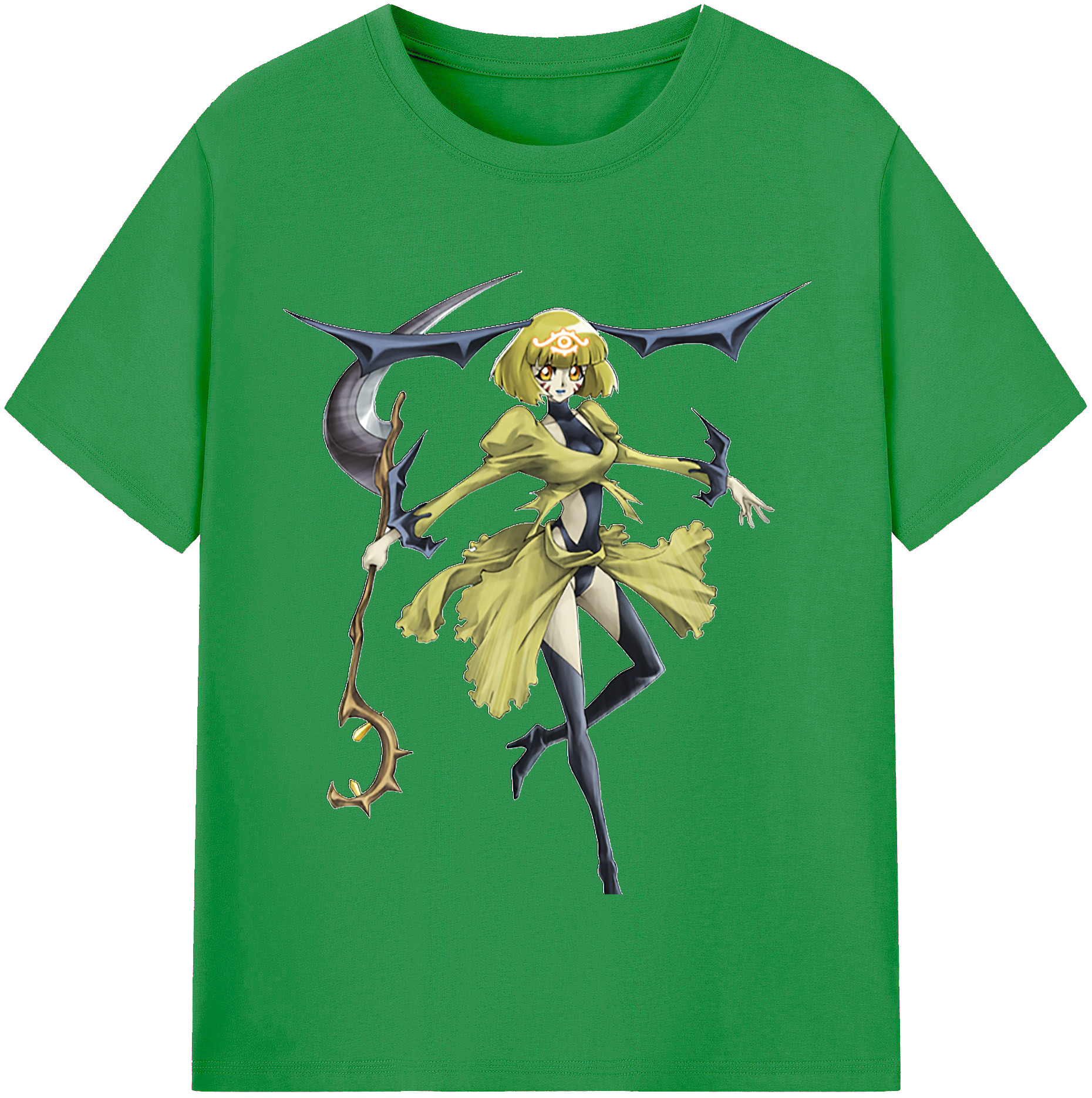 （画像用） 遊☆戯☆王 Yu-Gi-Oh! レディースカジュアルプリントTシャツ（綿100％）