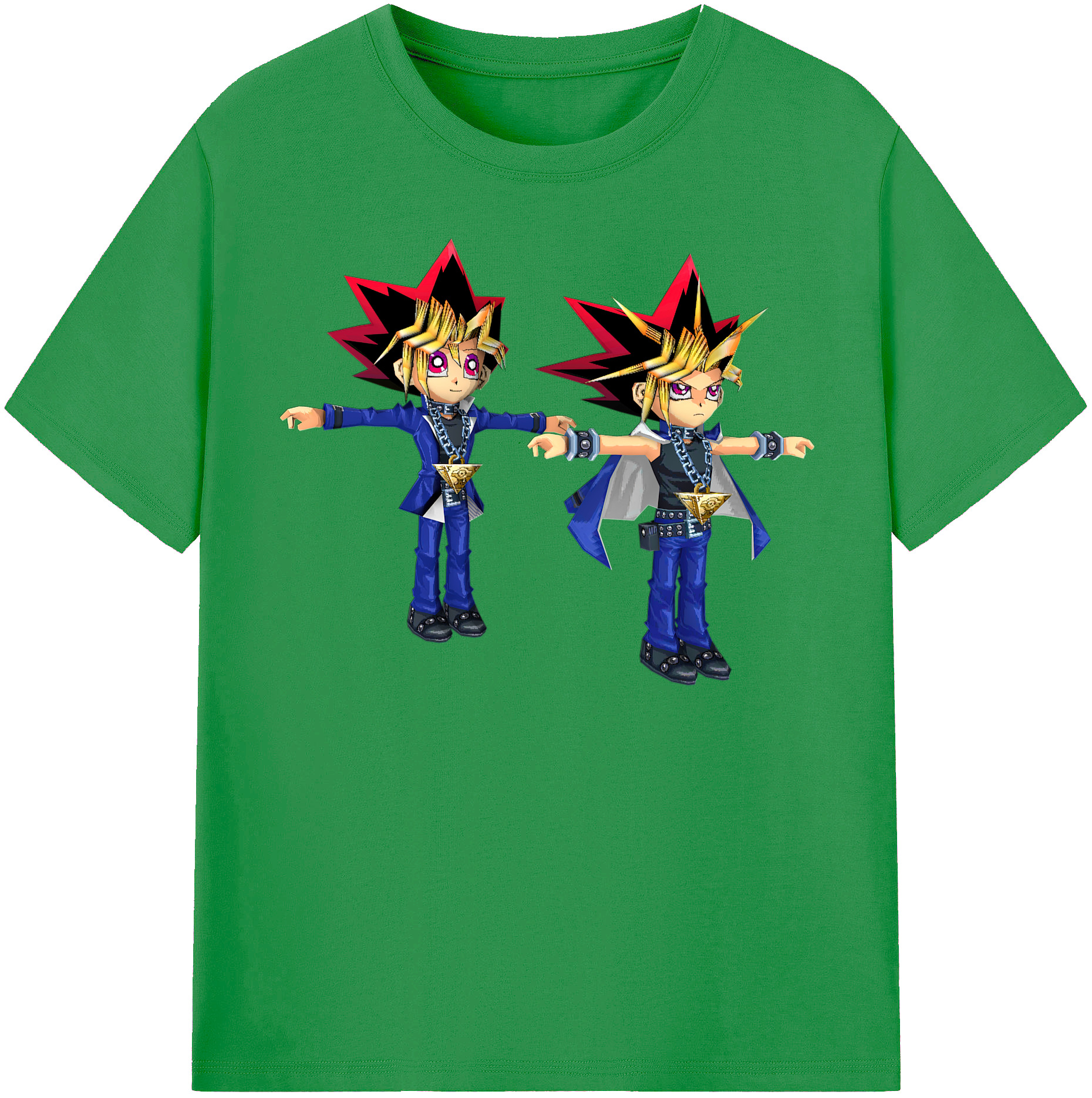 （画像用） 遊☆戯☆王 Yu-Gi-Oh! レディースカジュアルプリントTシャツ（綿100％）