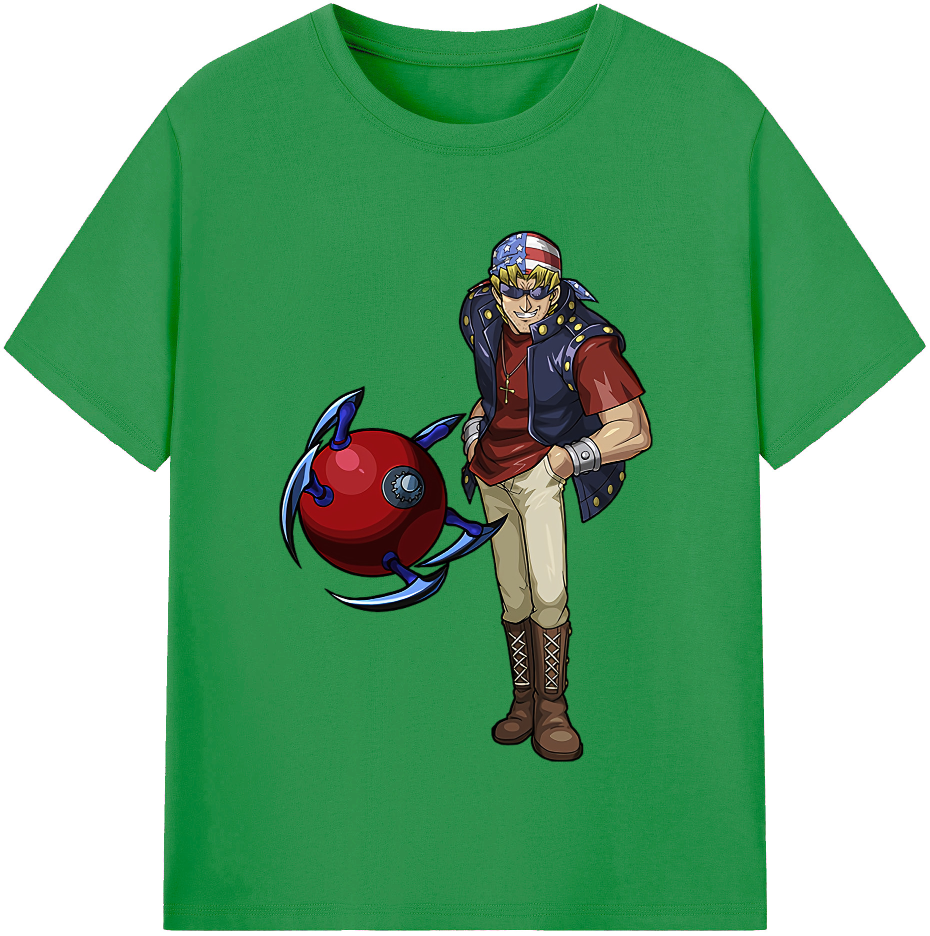 （画像用） 遊☆戯☆王 Yu-Gi-Oh! レディースカジュアルプリントTシャツ（綿100％）