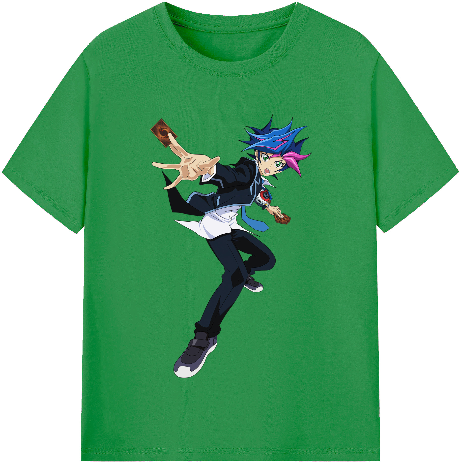 （画像用） 遊☆戯☆王 Yu-Gi-Oh! レディースカジュアルプリントTシャツ（綿100％）