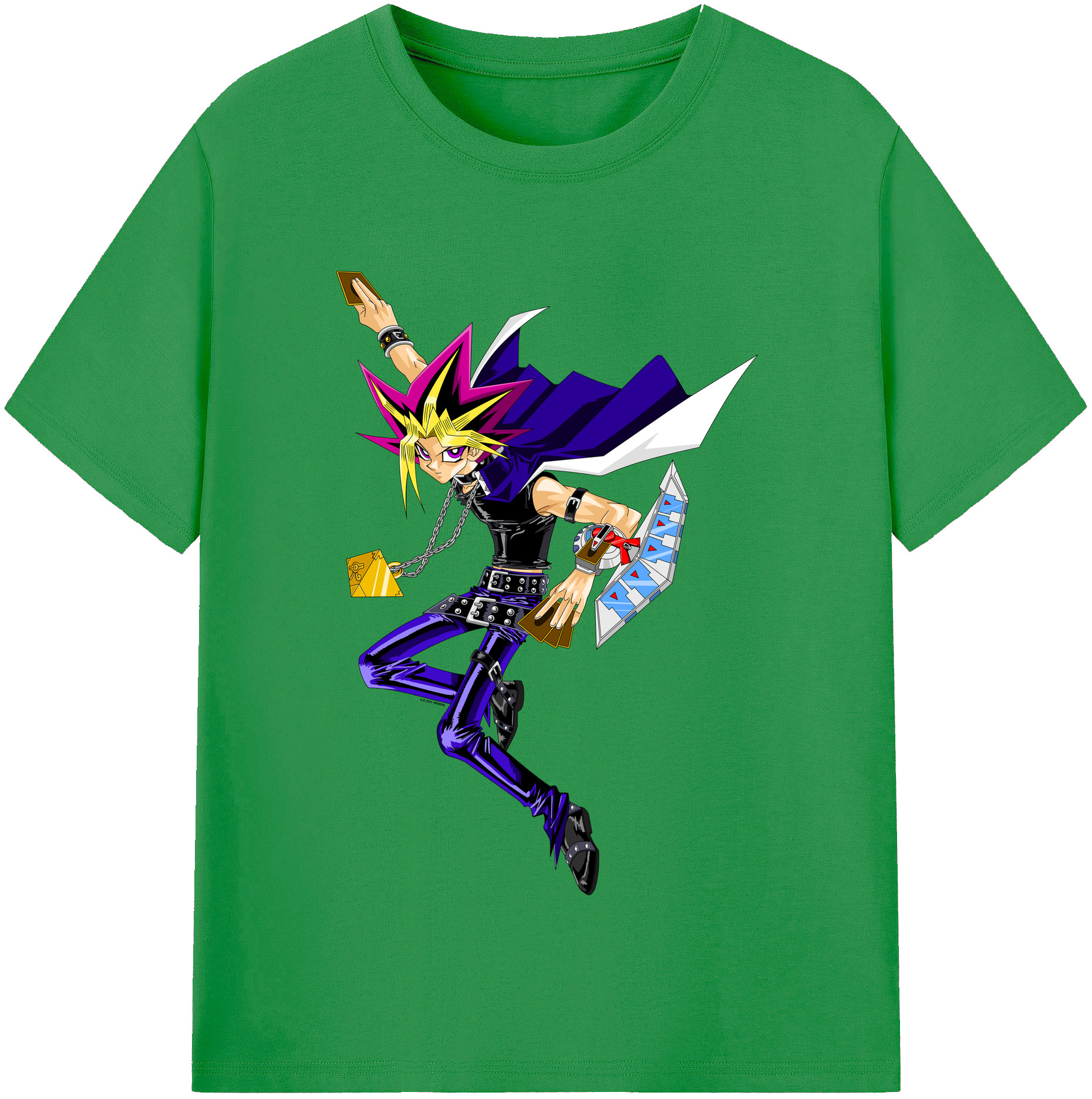 （画像用） 遊☆戯☆王 Yu-Gi-Oh! レディースカジュアルプリントTシャツ（綿100％）