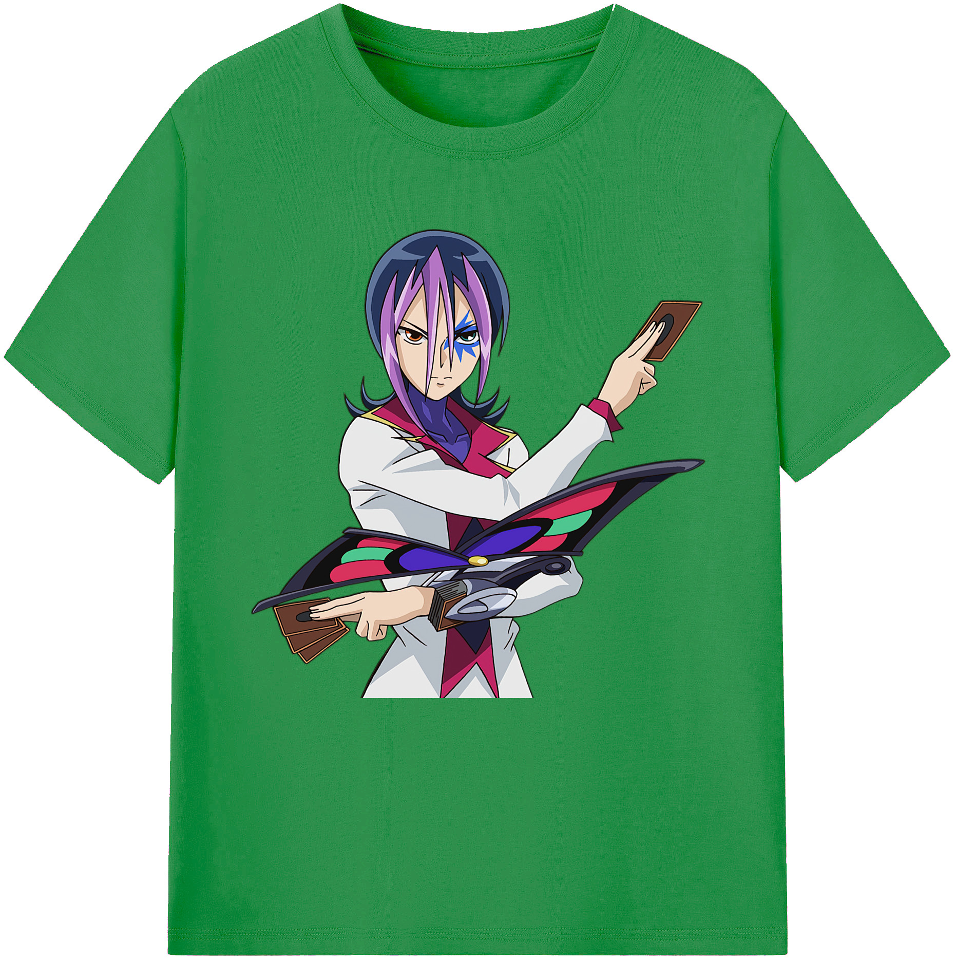 （画像用） 遊☆戯☆王 Yu-Gi-Oh! レディースカジュアルプリントTシャツ（綿100％）